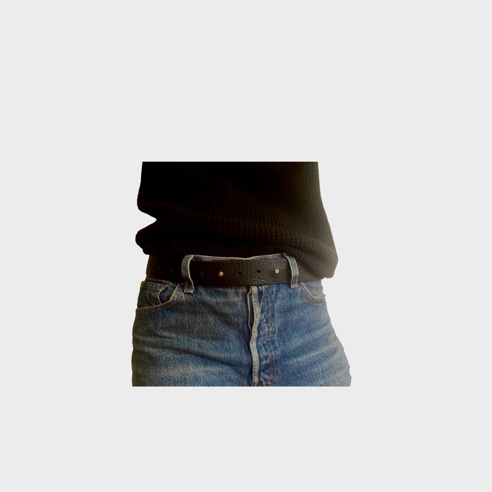 STUD BELT // WIDE BLACK