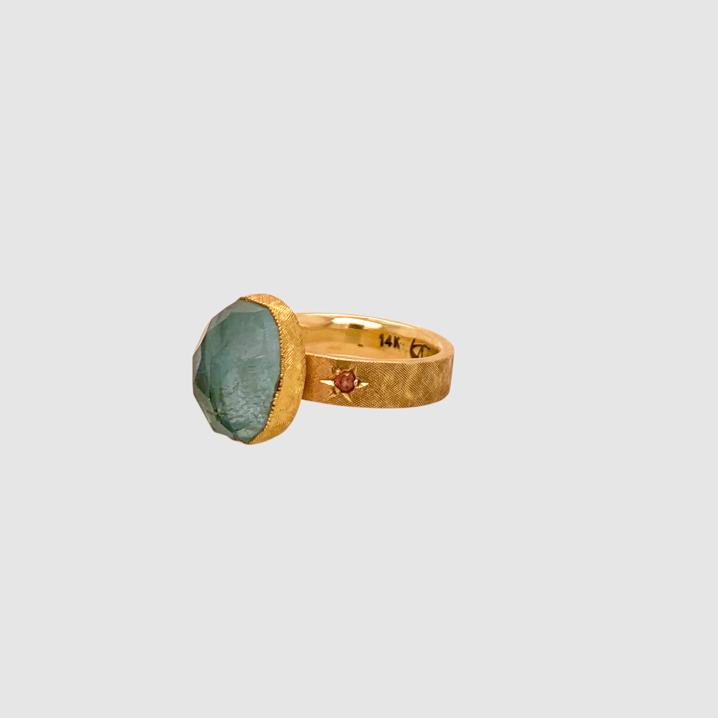 FLORENTINA RING // GOLD // SAPPHIRES // AQUAMARINE