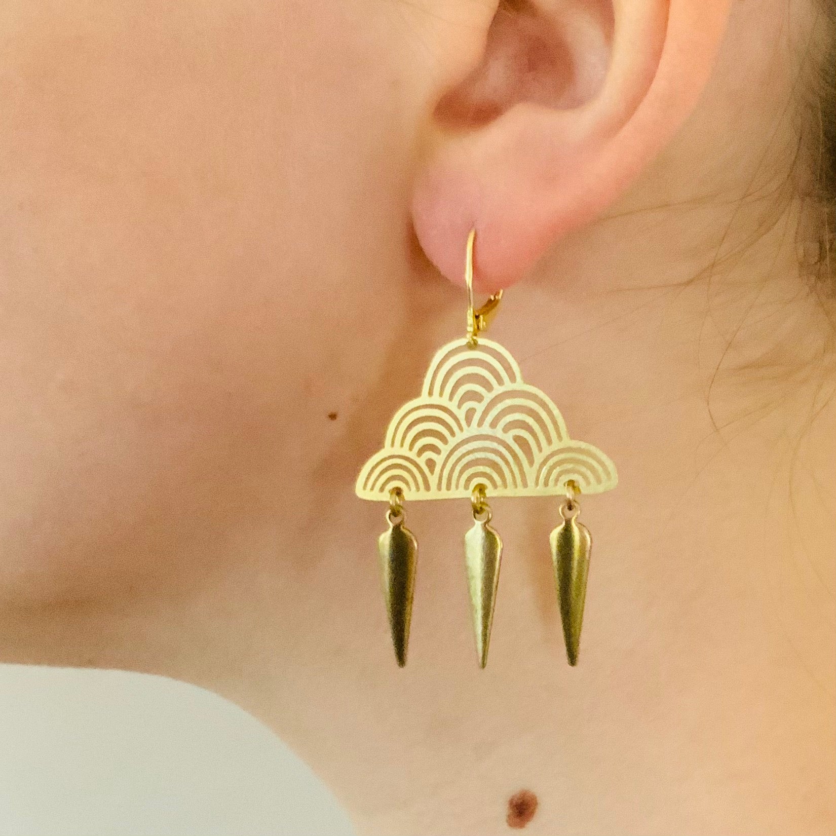 DELUXE BRASS EARRINGS // MONSOON