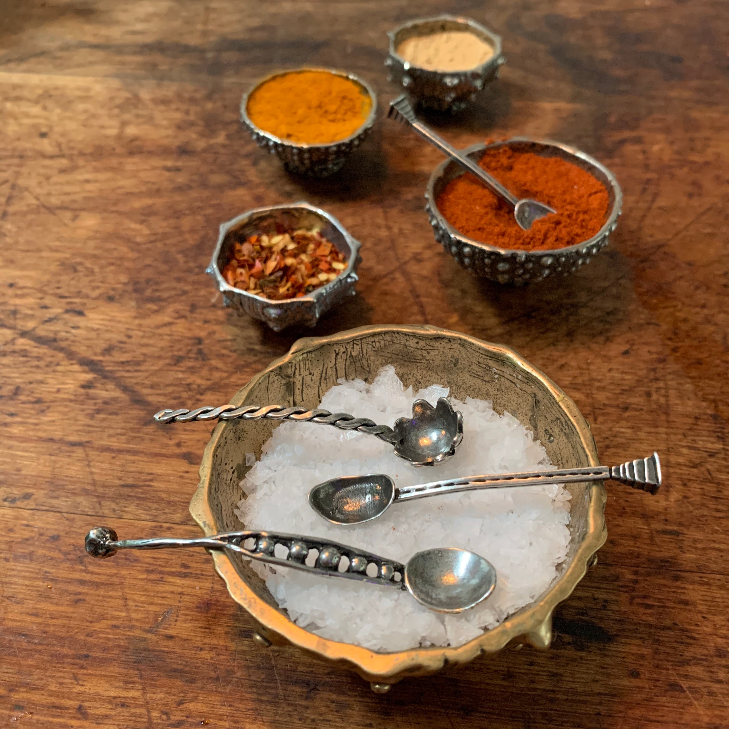 PEWTER MINI SPOONS