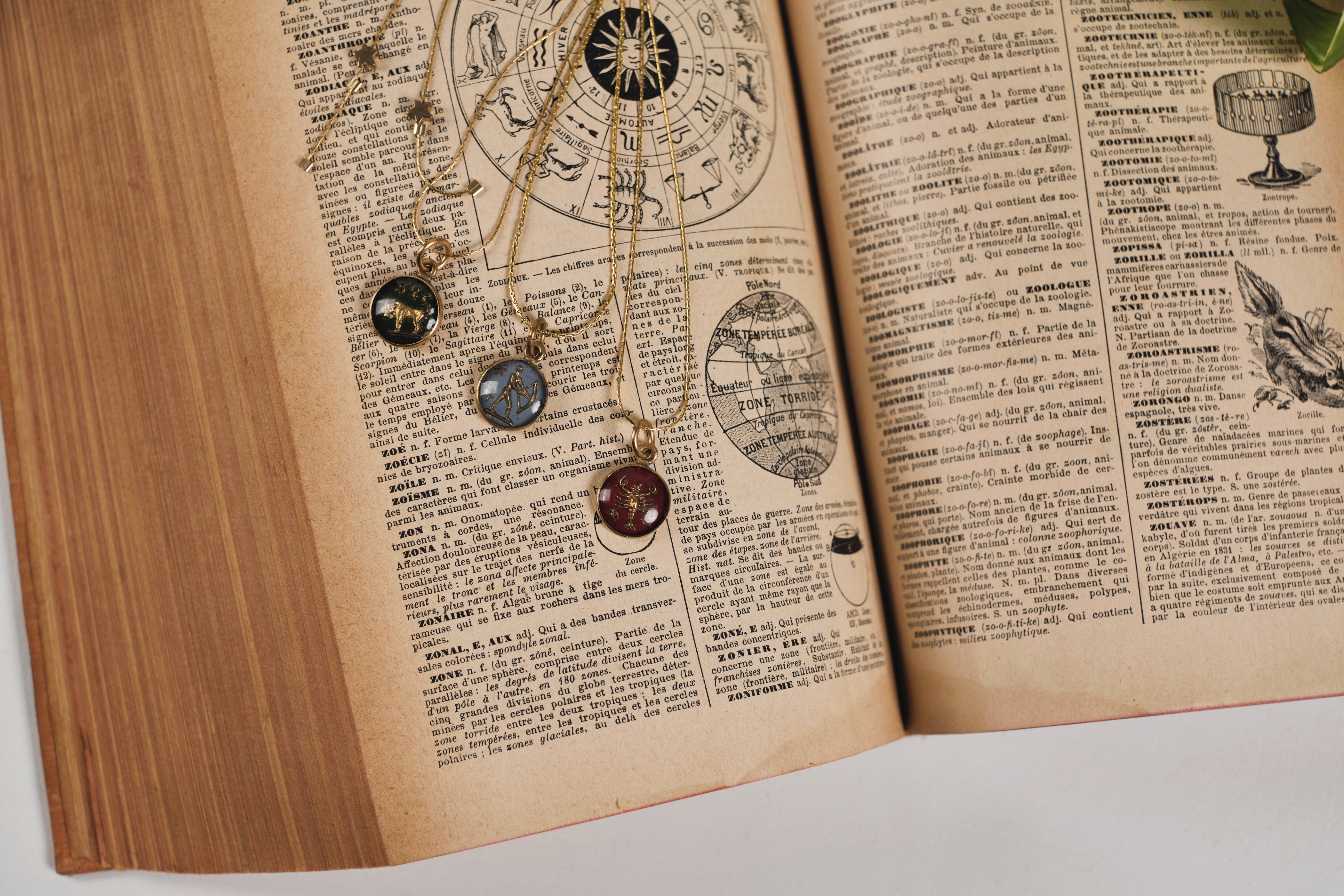 IN THE STARS INTAGLIO NECKLACE// LEO