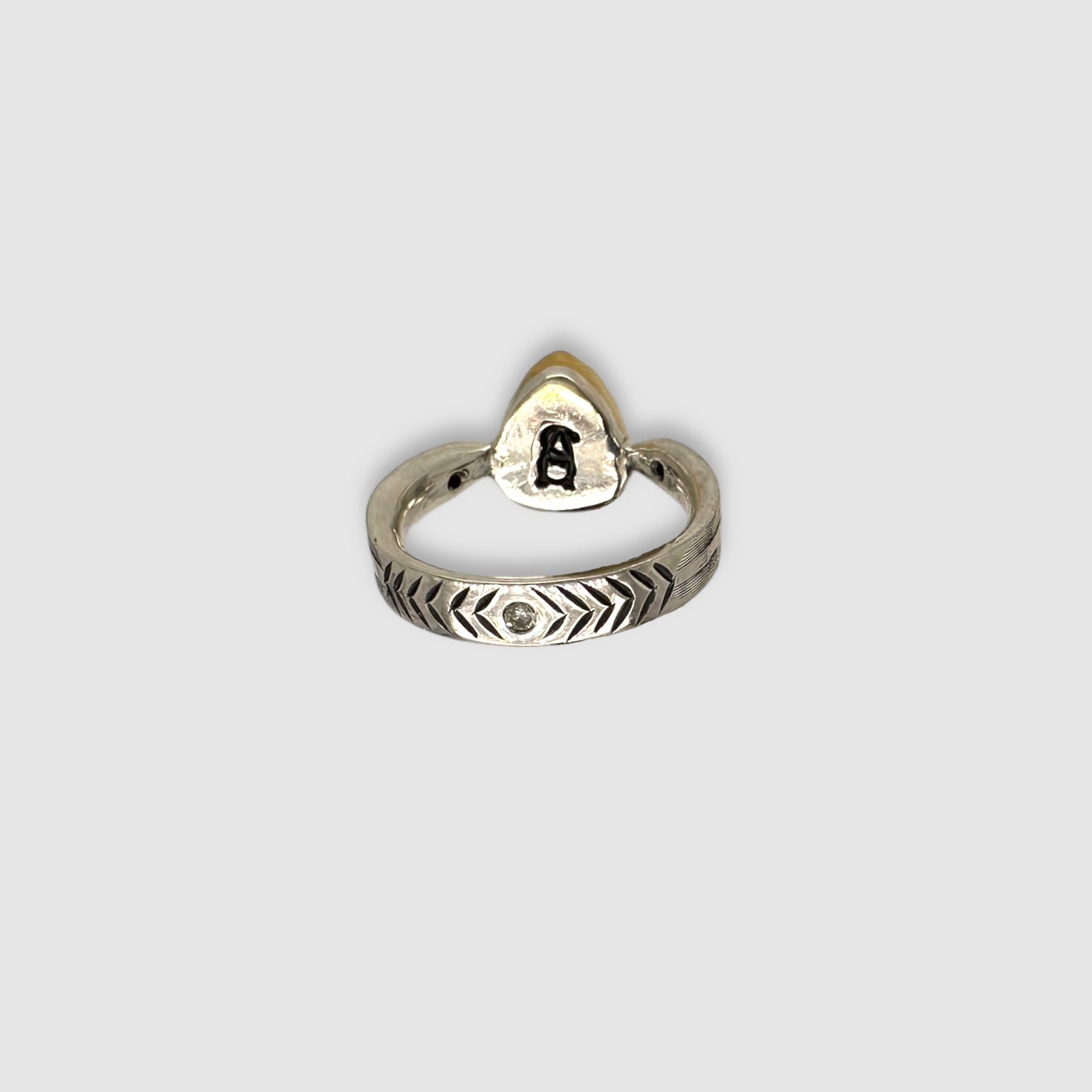 ARROW RING // TRIANGLE PINK TOURMALINE