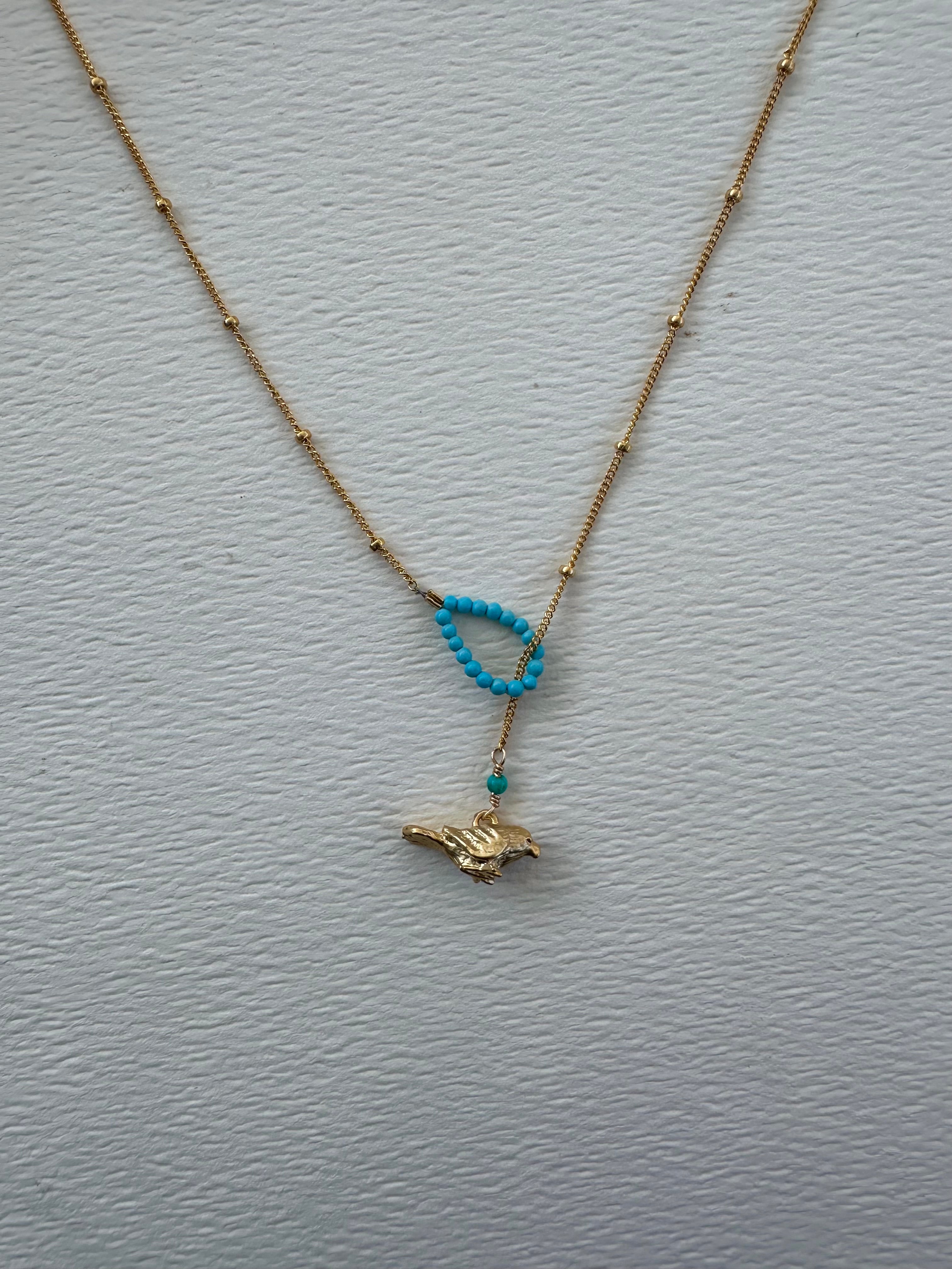 NECKLACE // LASSO // TURQUOISE // SPARROW