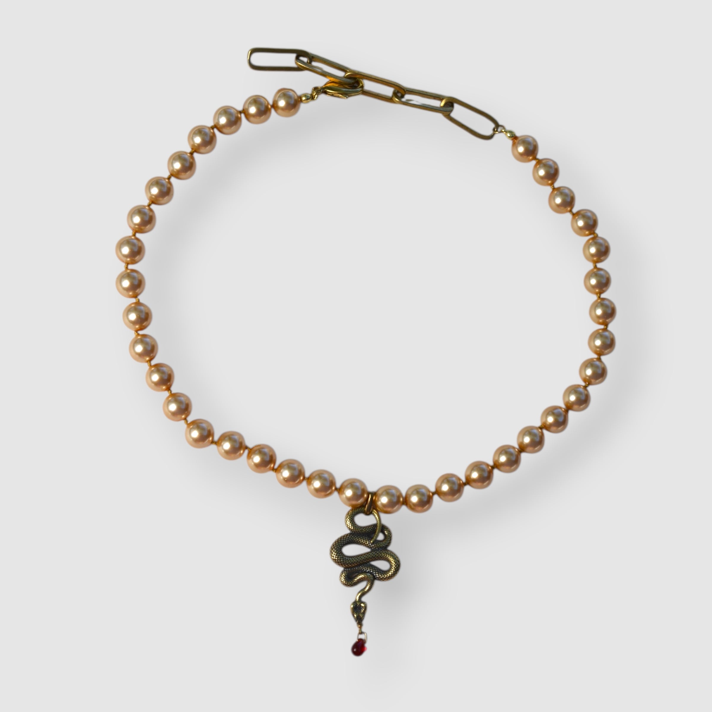 NECKLACE // COILED SNAKE // TEMPTATION OF EGG