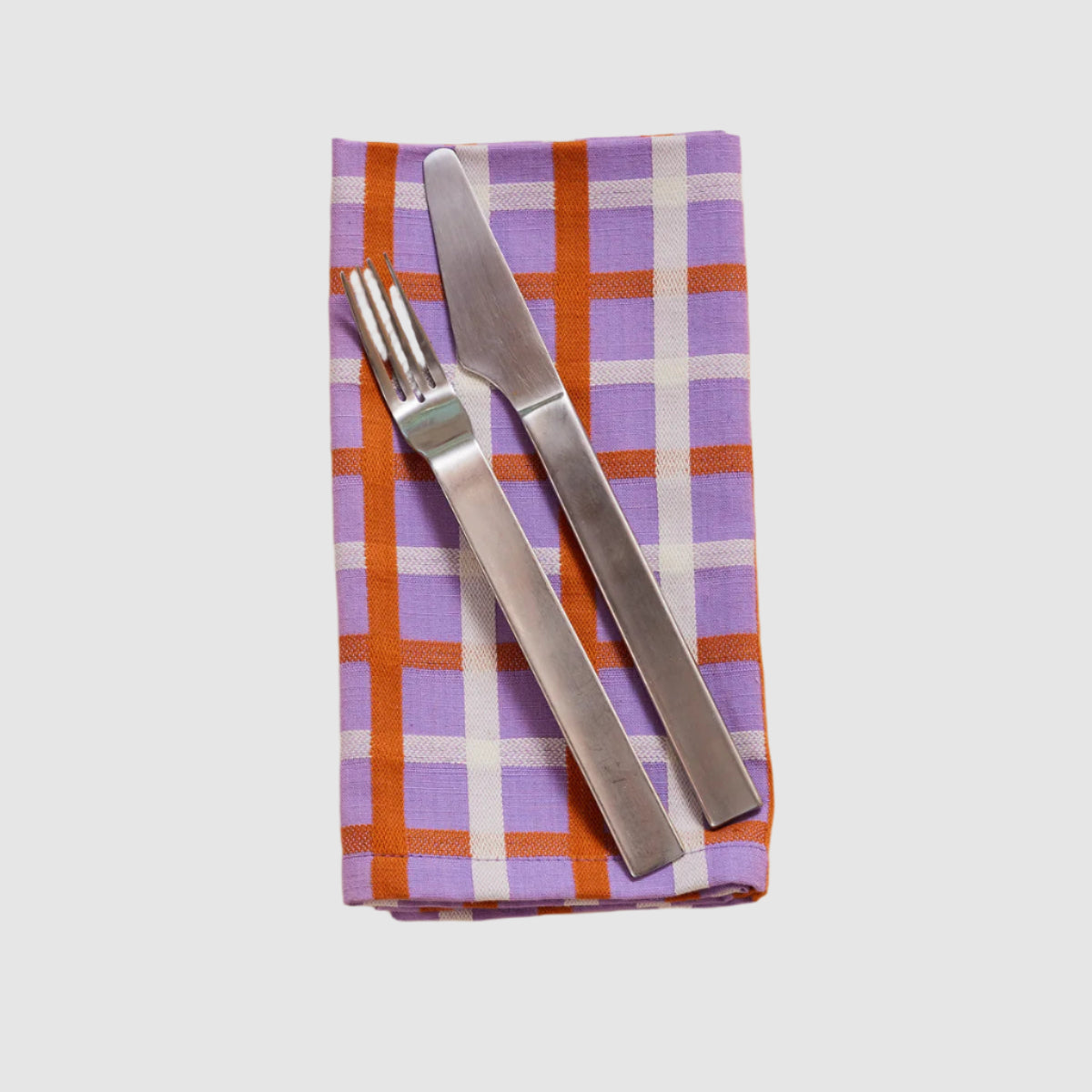 DUSEN DUSEN // WOVEN PLAID NAPKIN // LAVENDER