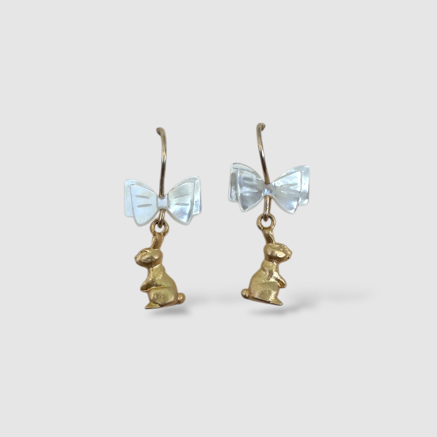 EARRINGS // MOTHER OF PEARL // BOW // DEER BUNNY