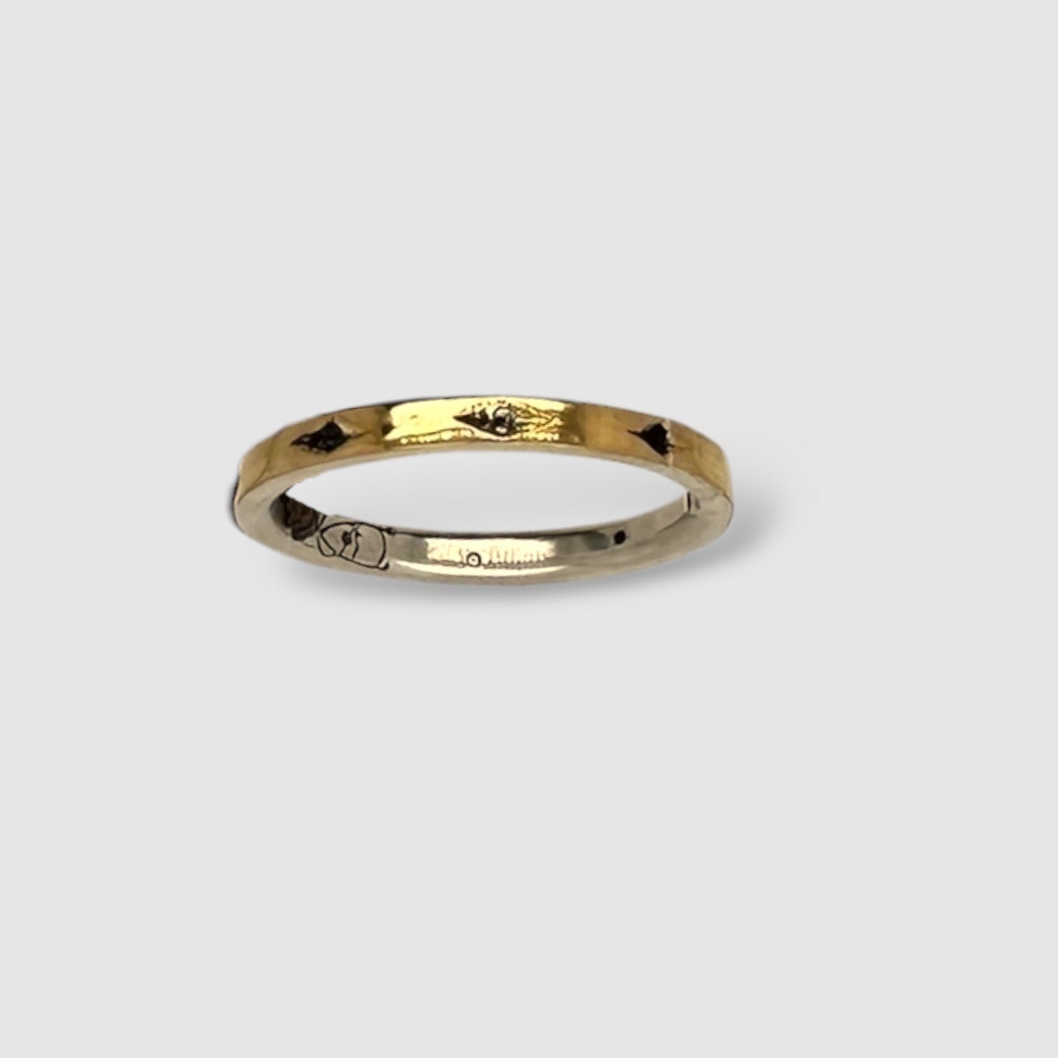 GOLD & SILVER // ENGRAVED RING