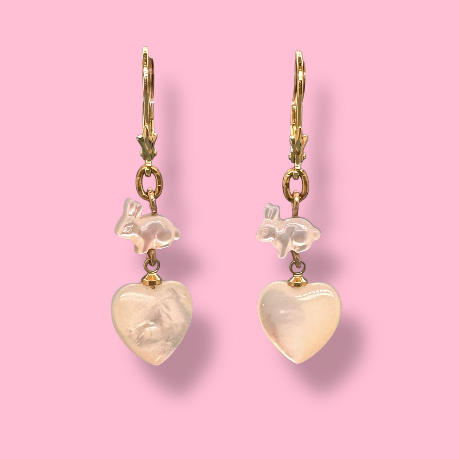 FRESH POESIA DEL MAR // EARRINGS // MOTHER OF PEARL // BUNNY  // HEART