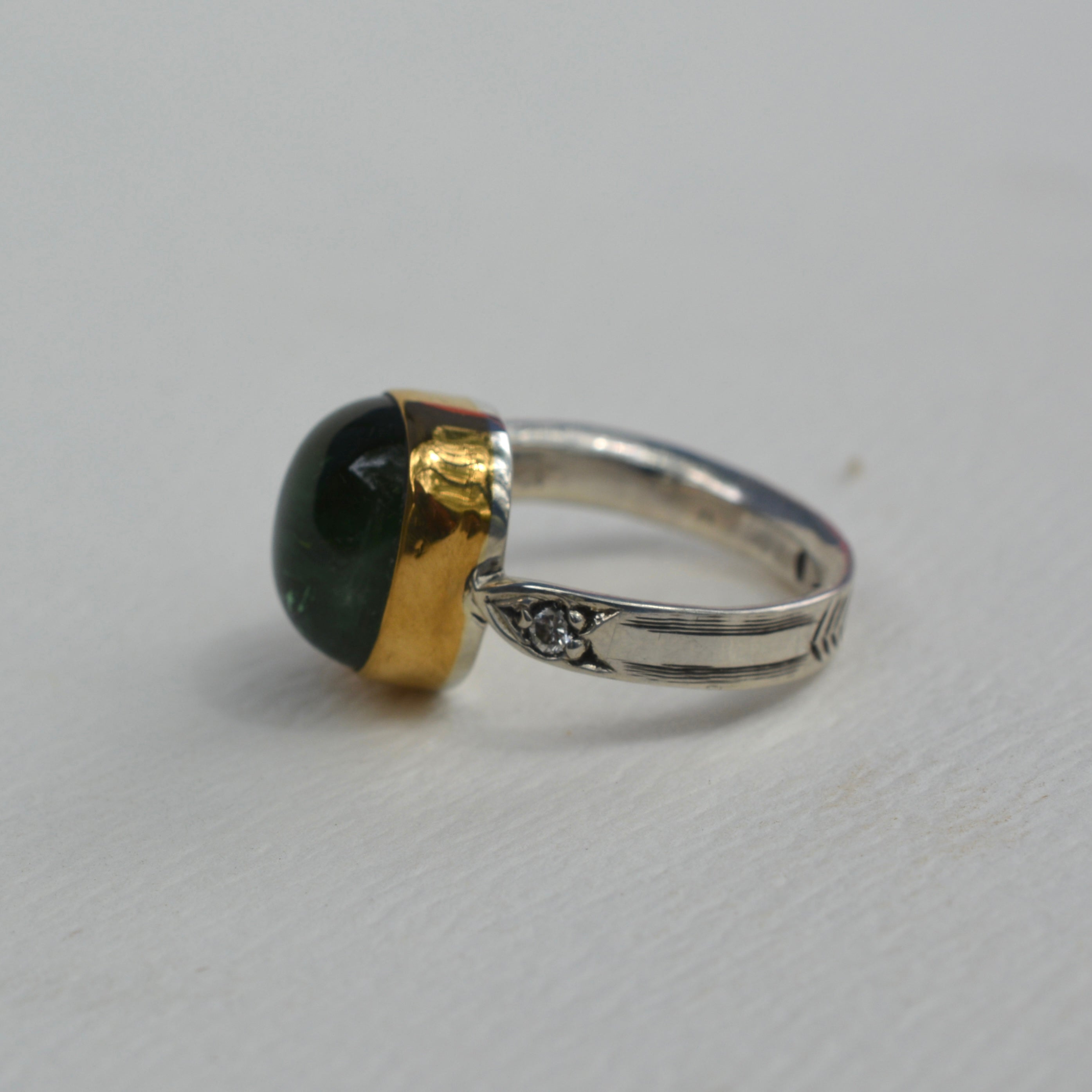 RING // ARROW // GREEN TOURMALINE