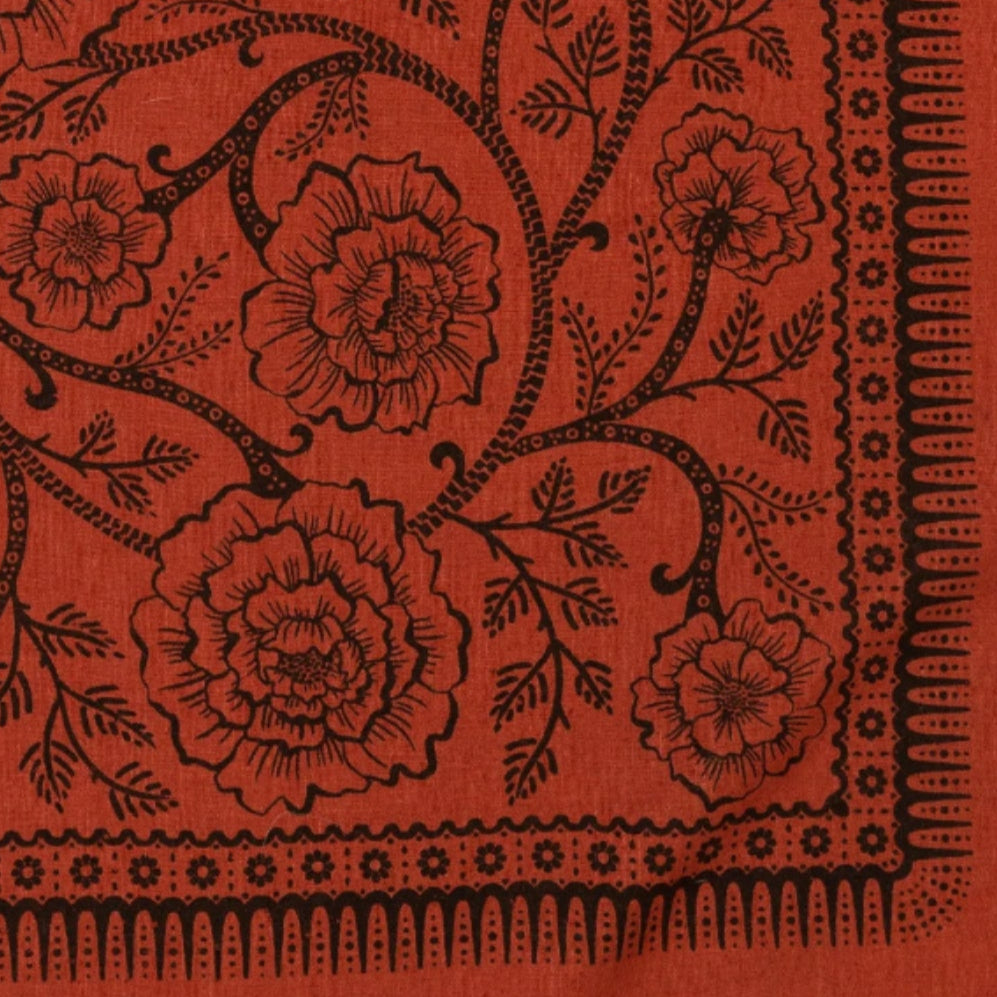 NATURAL DYED SILK BANDANA // MADDER