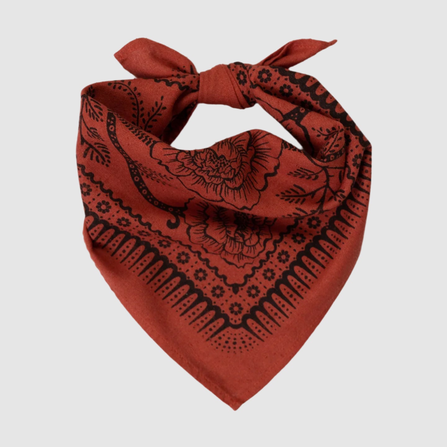 NATURAL DYED SILK BANDANA // MADDER
