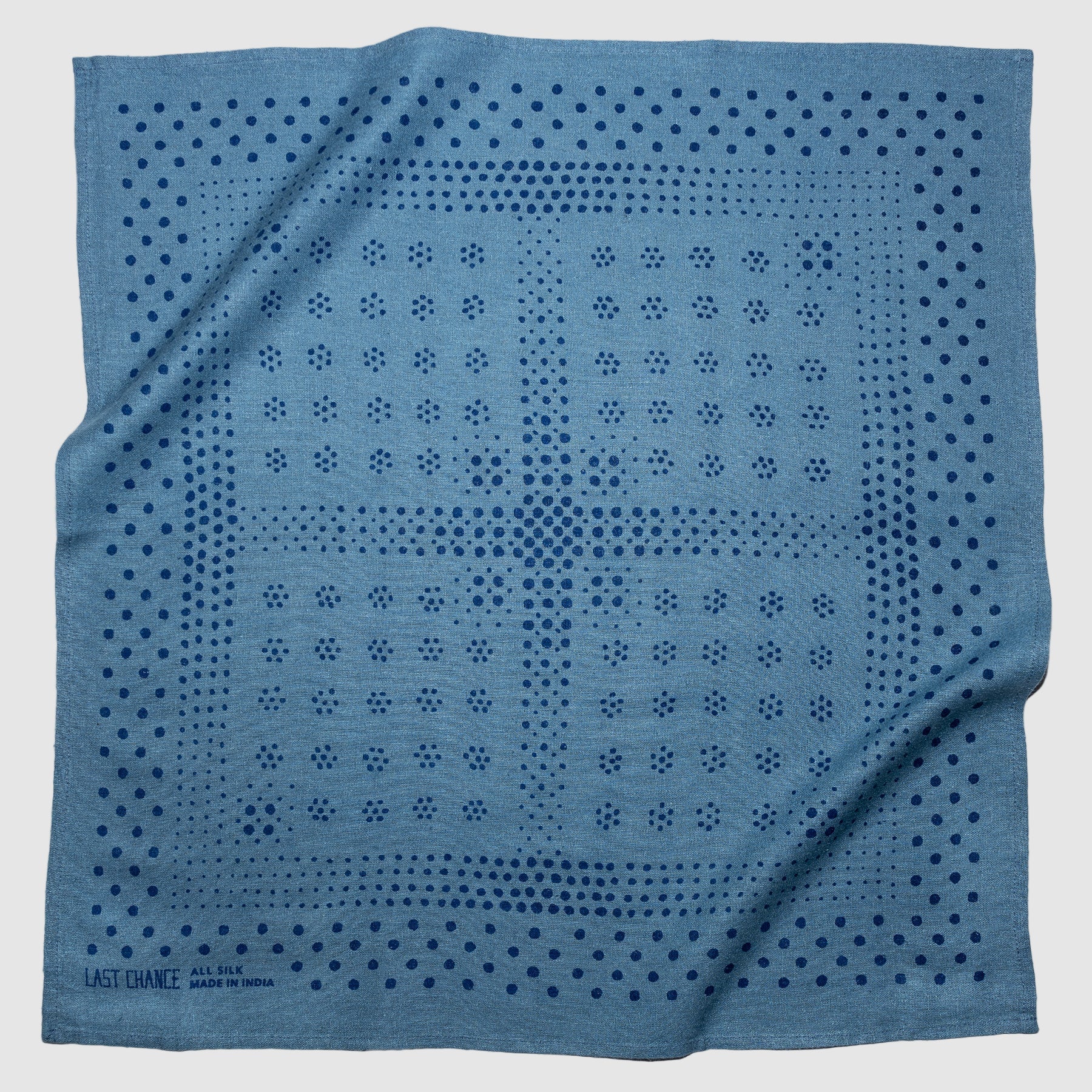 NATURAL DYED SILK BANDANA // INDIGO