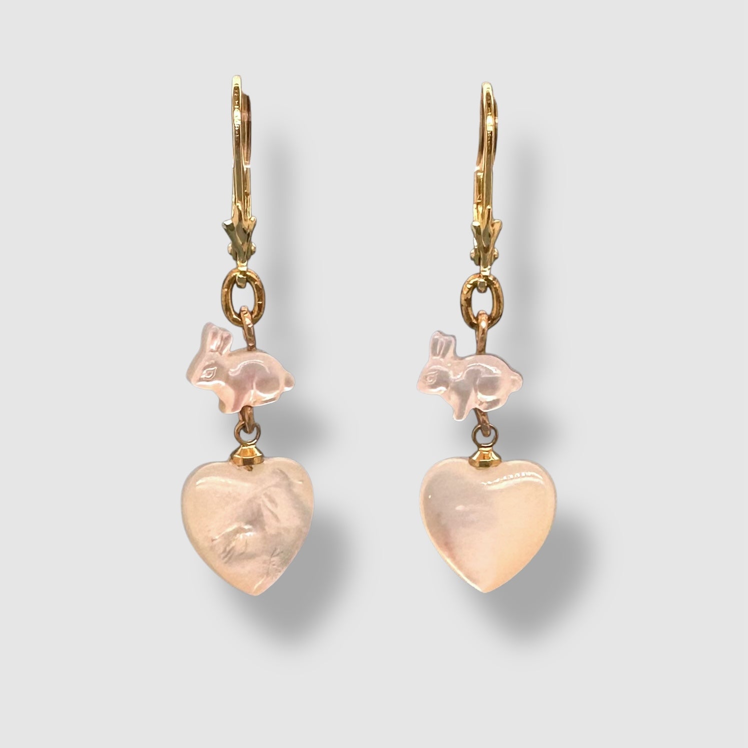 FRESH POESIA DEL MAR // EARRINGS // MOTHER OF PEARL // BUNNY  // HEART