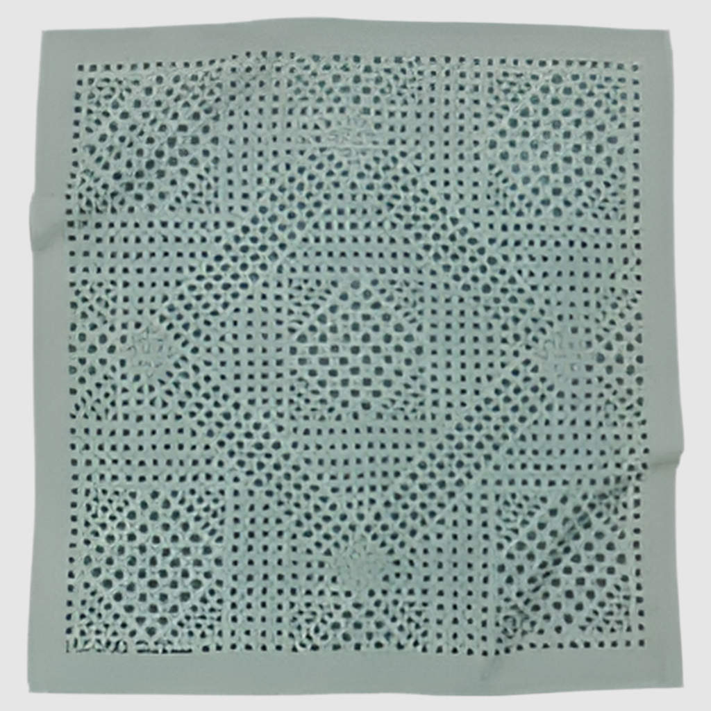 LAST CHANCE TEXTILES // BANDANA // NATURAL DYE SILK EGGSHELL
