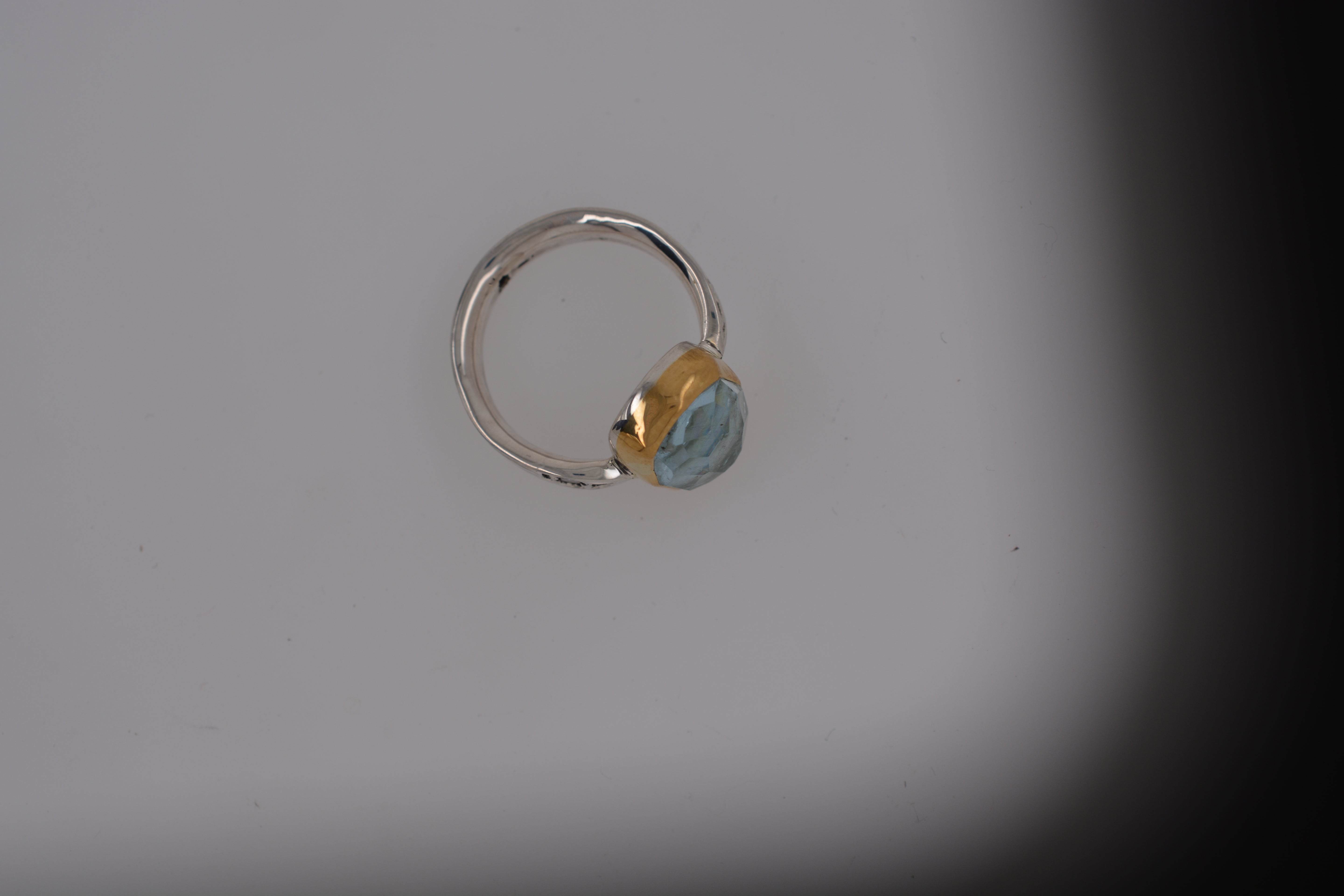 RING // ARROW // ROSECUT AQUAMARINE