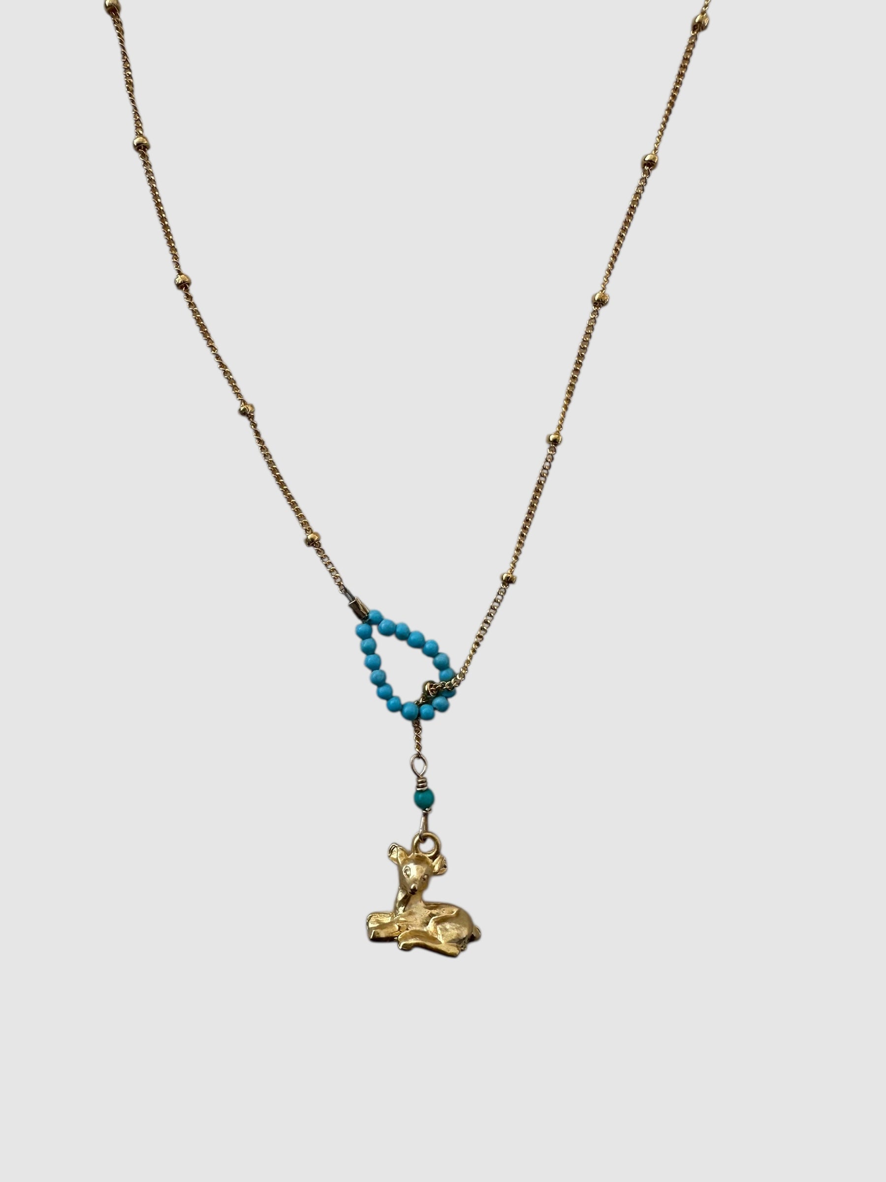 NECKLACE // LASSO // TURQUOISE // DEER