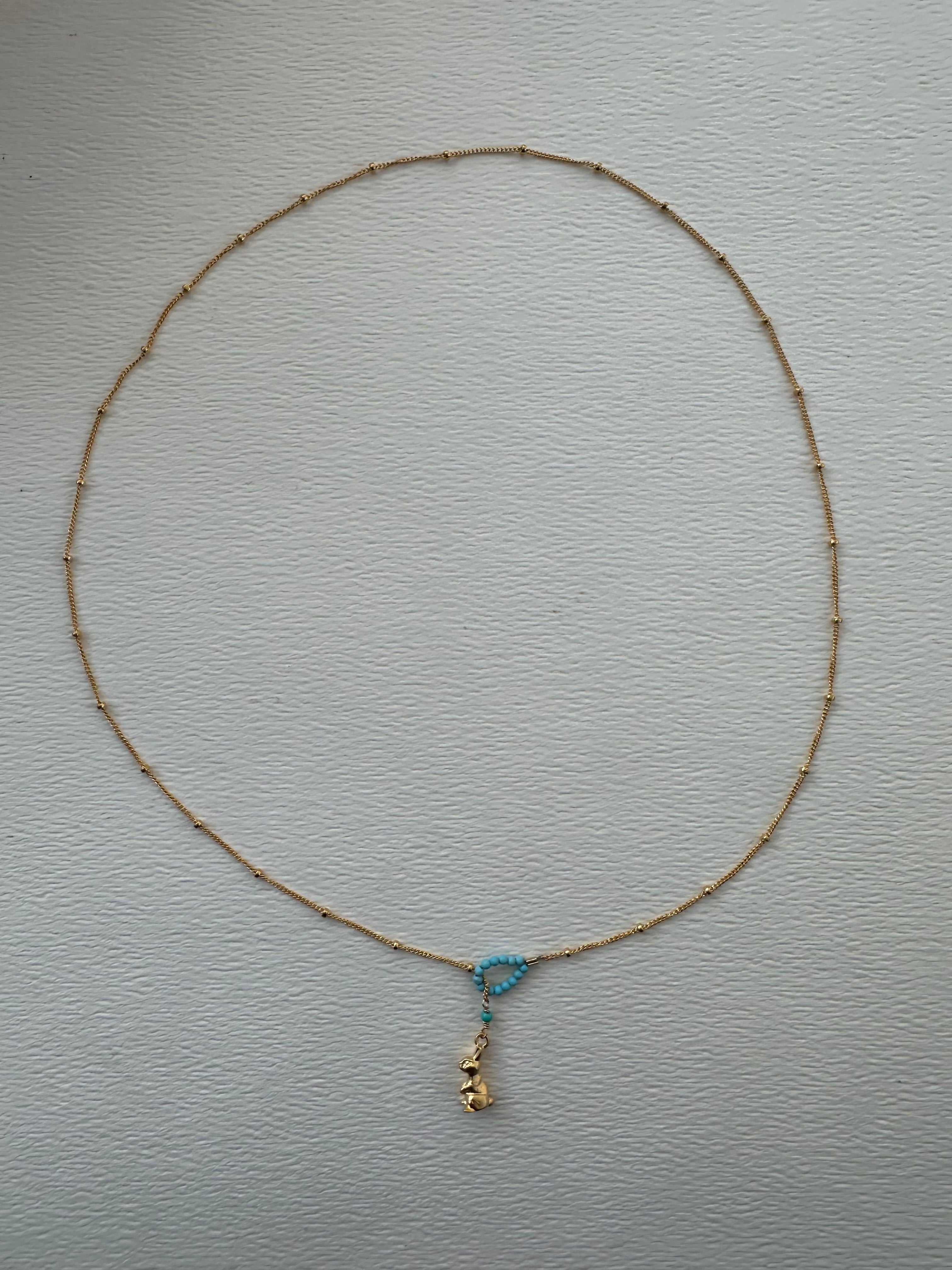 NECKLACE // LASSO // TURQUOISE // BUNNY