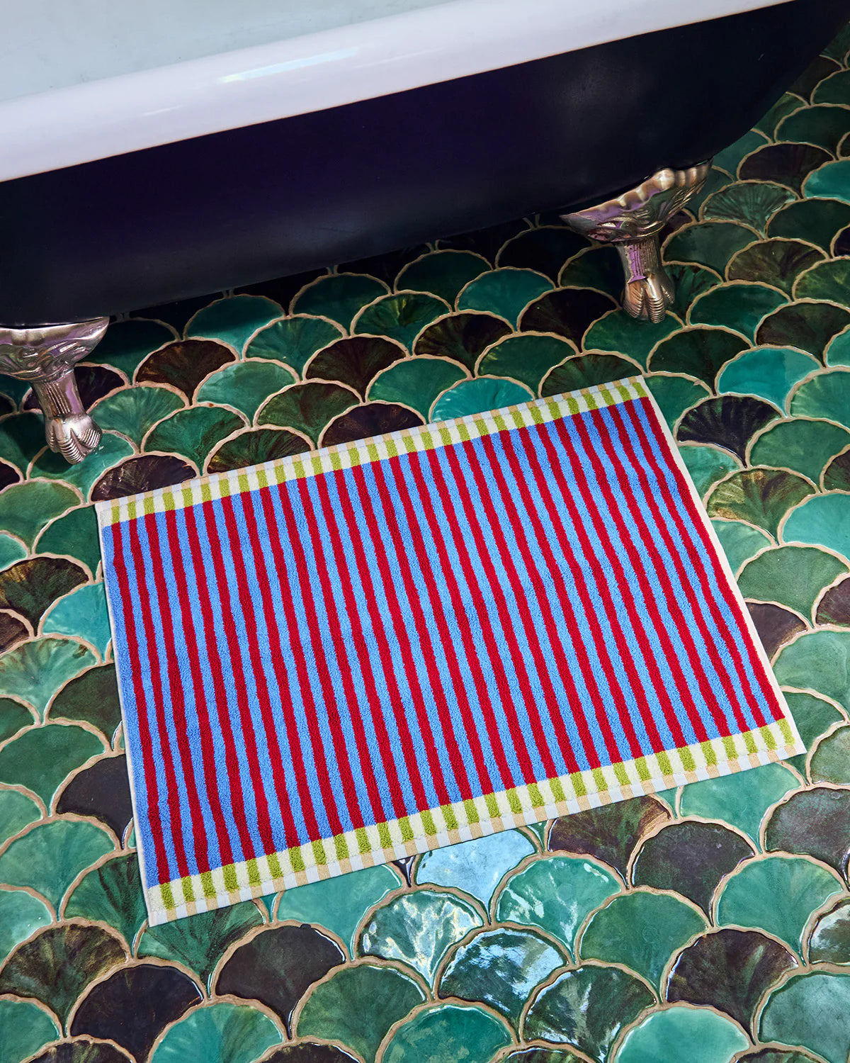 BATH MAT // LANTERNFLY STRIPE