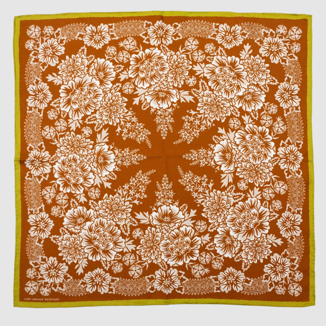 SILK TWILL SCARF // BLOSSOM IN TOBACCO