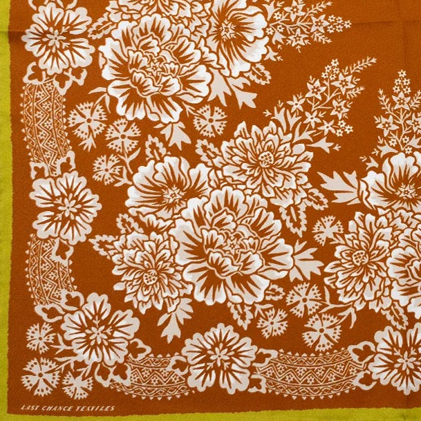 SILK TWILL SCARF // BLOSSOM IN TOBACCO