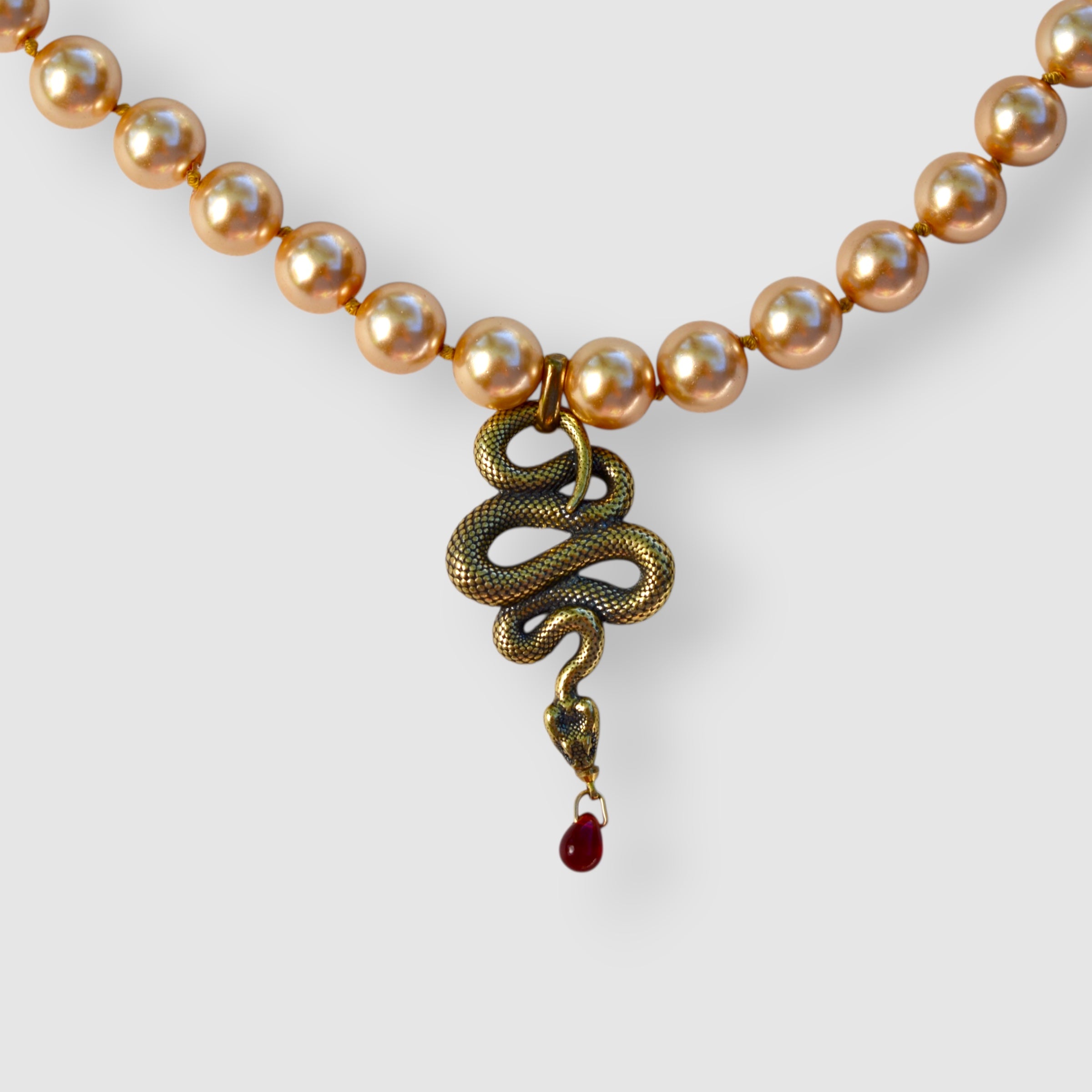 NECKLACE // COILED SNAKE // TEMPTATION OF EGG