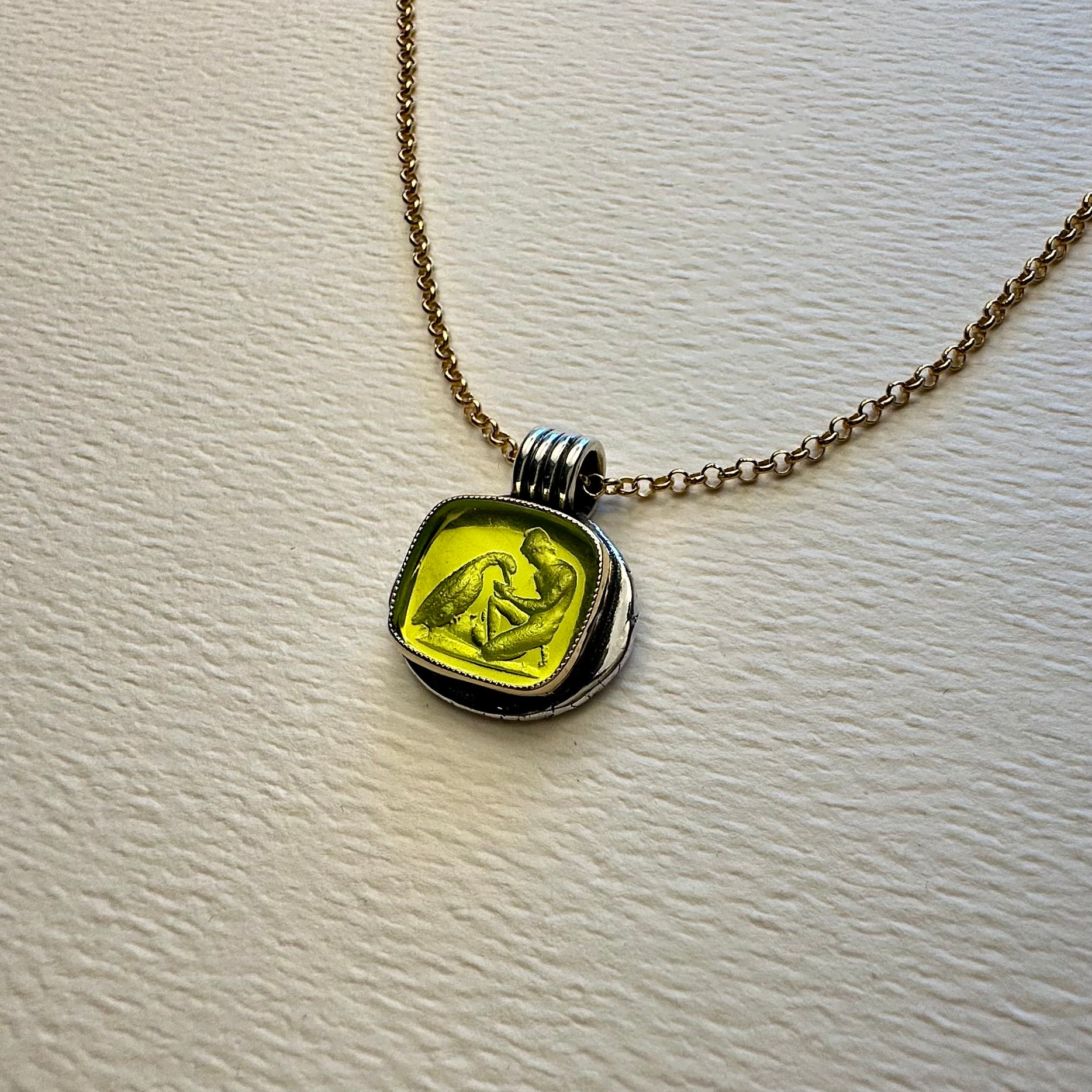 HEIRLOOM INTAGLIO // LIME GREEN // GANYMEDE