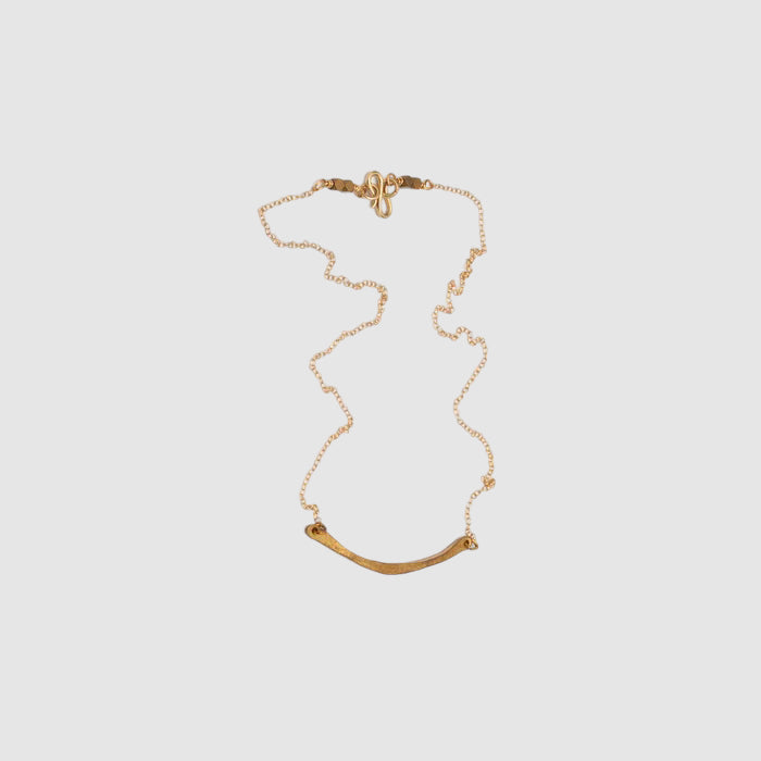 LUNA BRASS BIB NECKLACE // PETITE