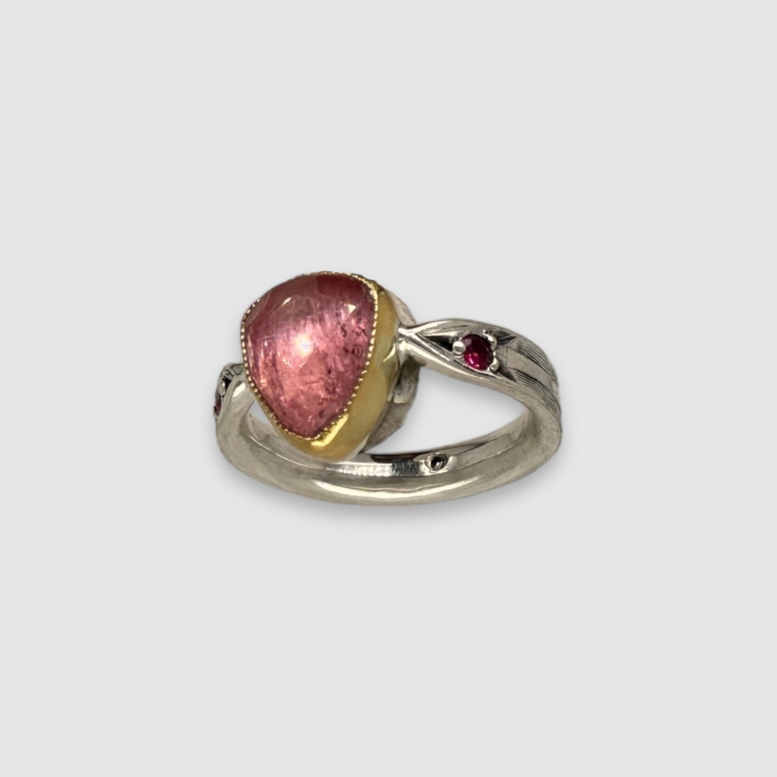 ARROW RING // TRIANGLE PINK TOURMALINE