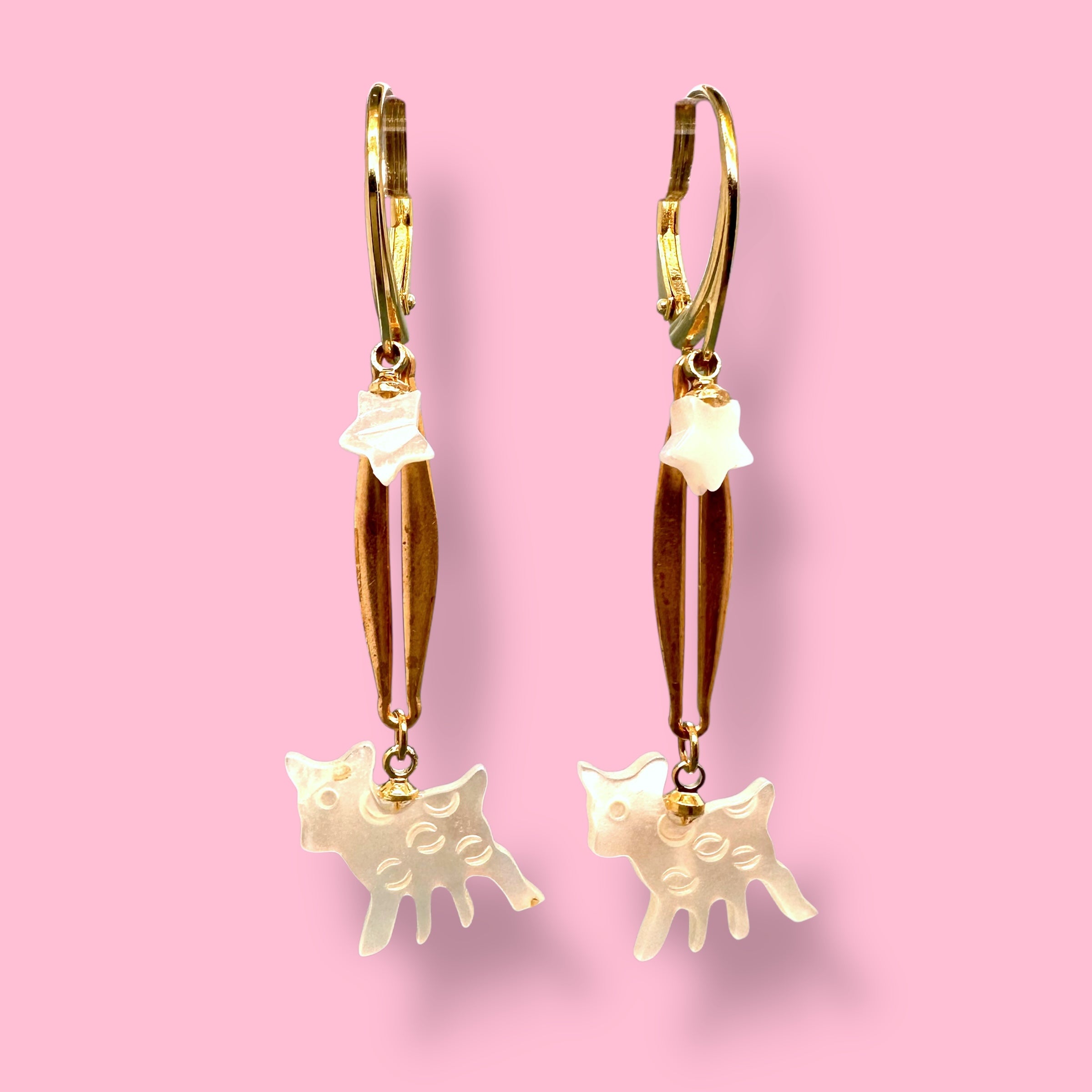 POESIA DEL MAR // EARRINGS // MOTHER OF PEARL // STAR // DEER