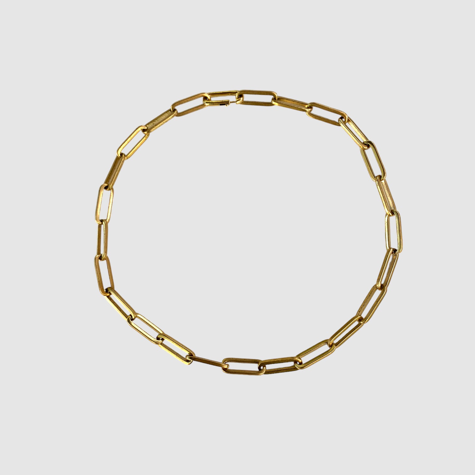 DELUXE // NECKLACE // SOLID BRASS // HEAVY PAPERCLIP