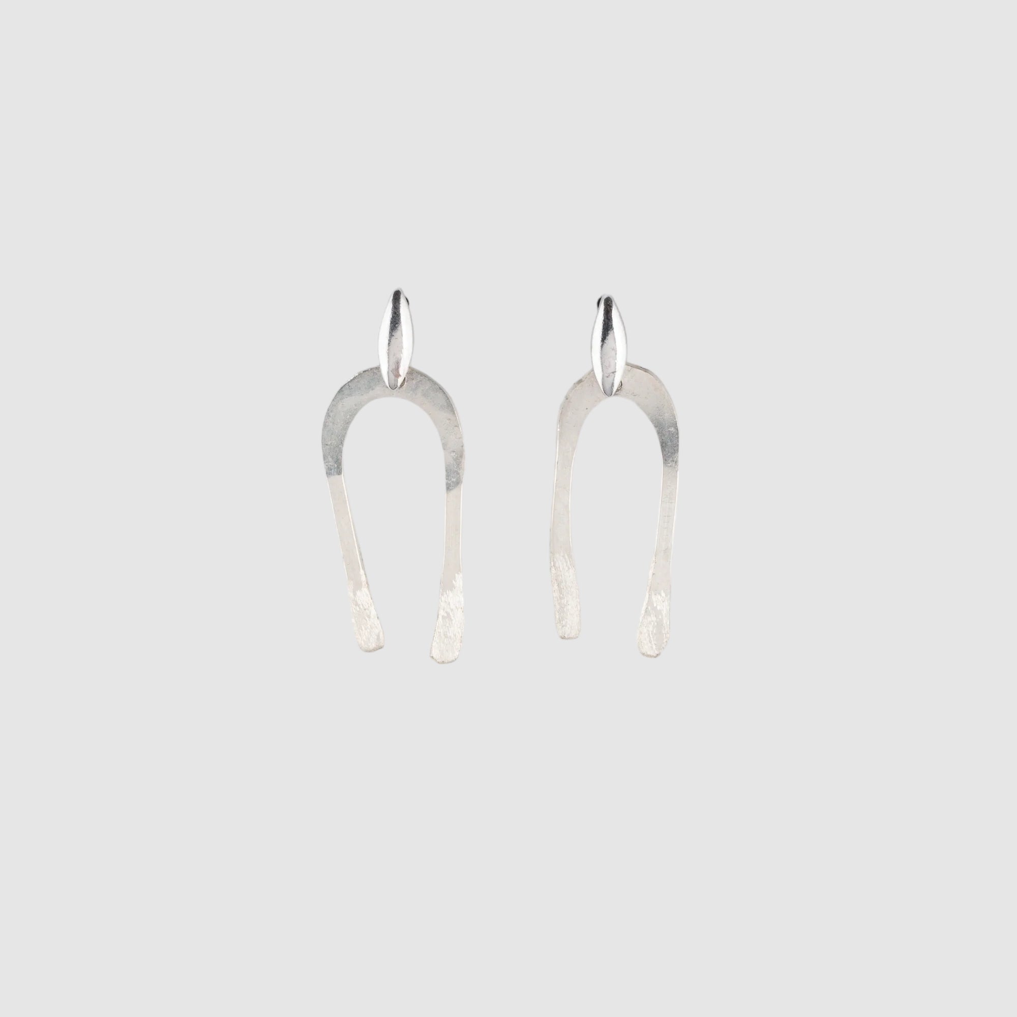 ARCO STERLING SILVER POST EARRINGS // SMALL
