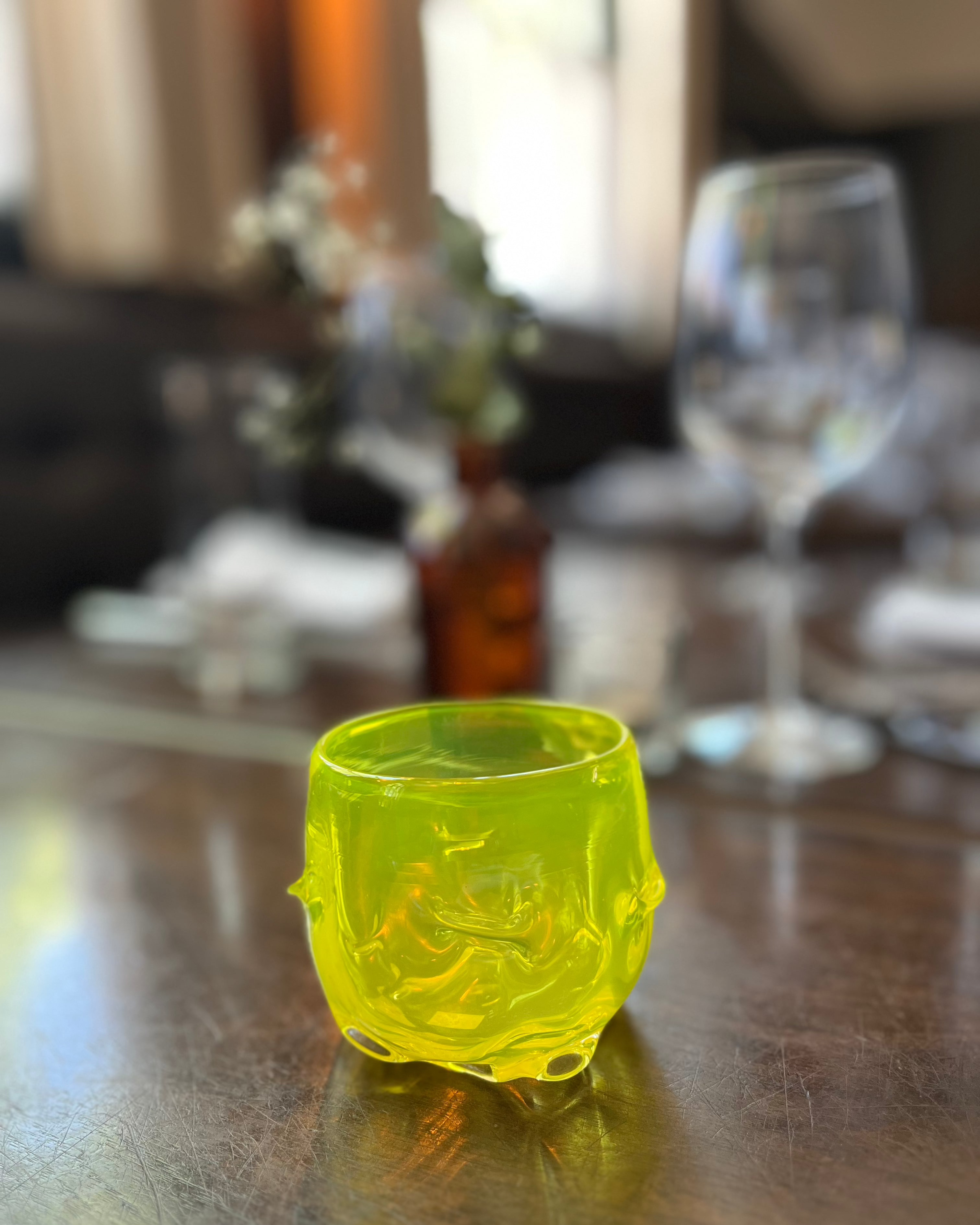 COLE JOHNSON // NEON YELLOW GLASS