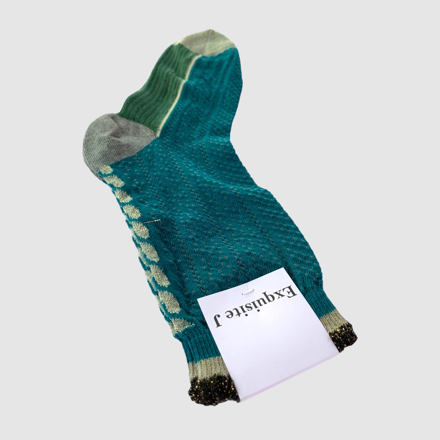 EXQUISITE J SOCKS // PIPPY HOBBY // TEAL
