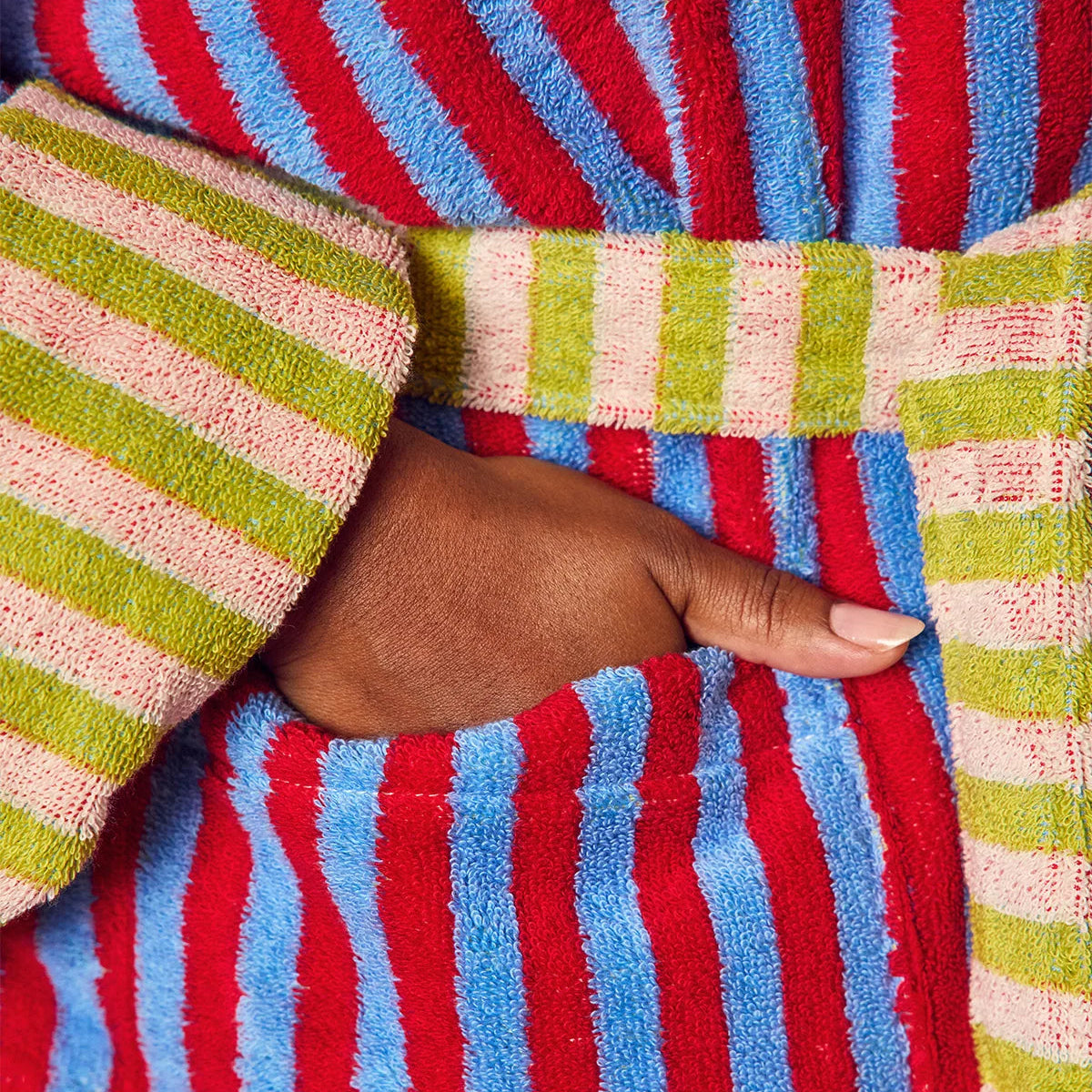 BATHROBE // LANTERNFLY STRIPE
