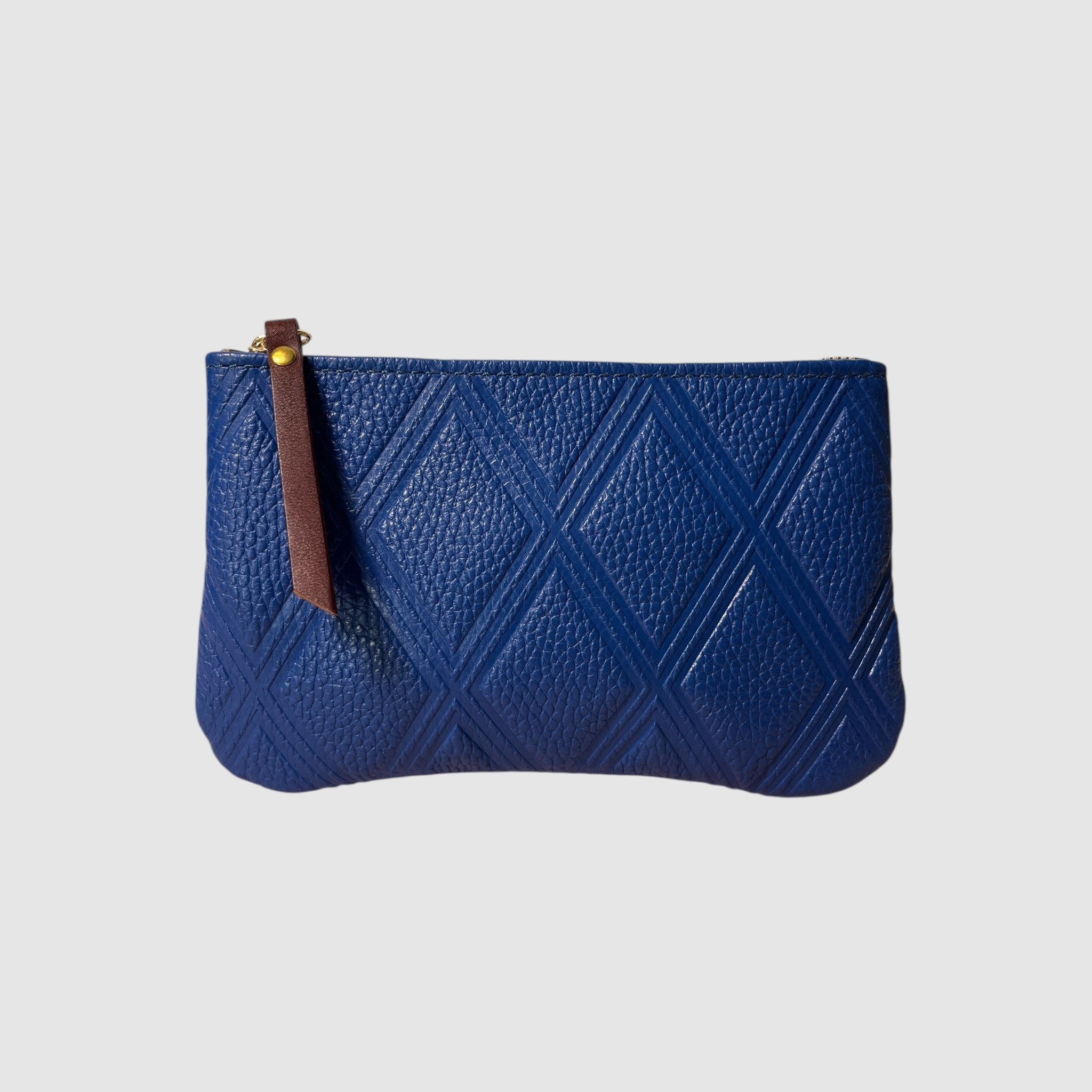 LONG ZIPPER WALLET // COBALT DIAMONDS