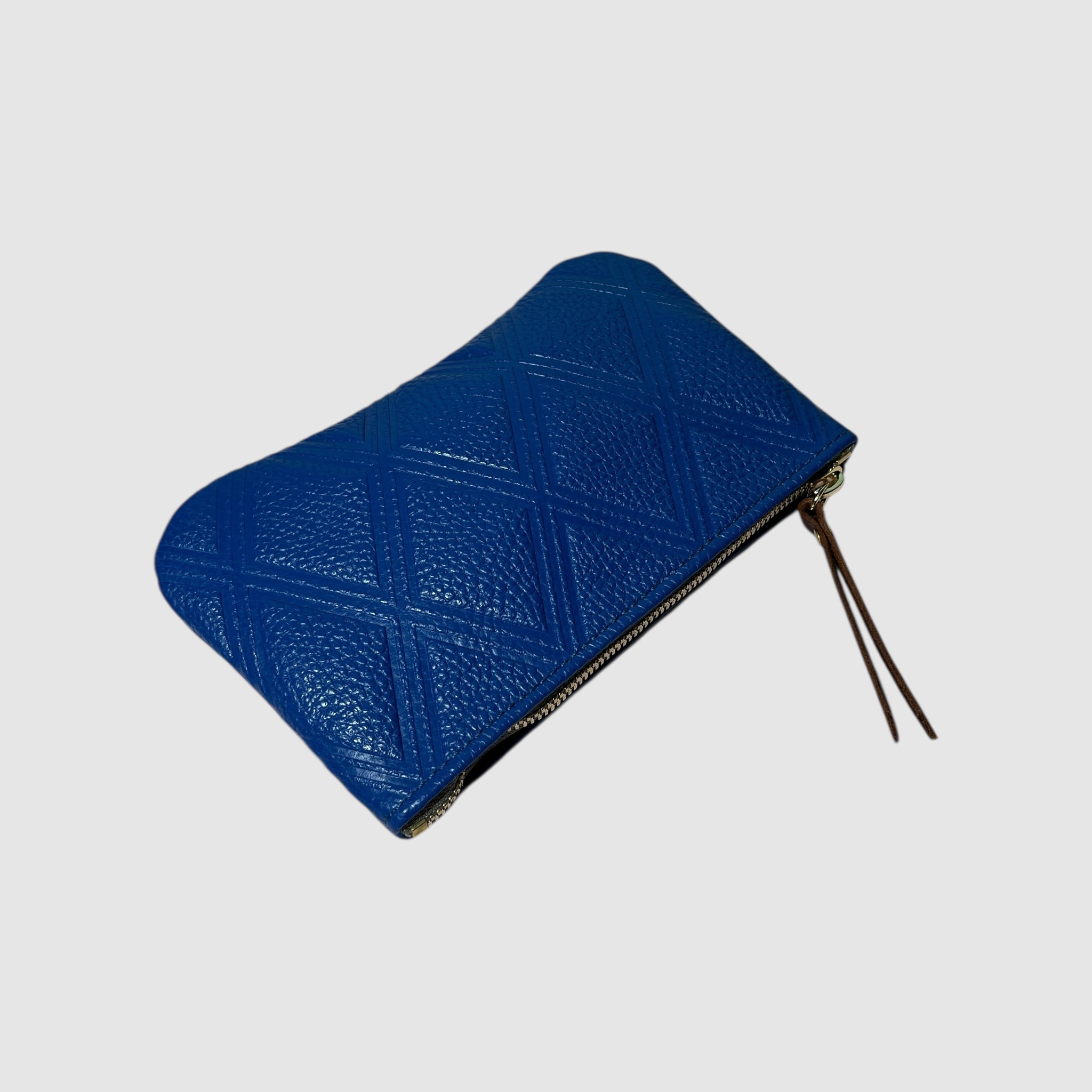 LONG ZIPPER WALLET // COBALT DIAMONDS