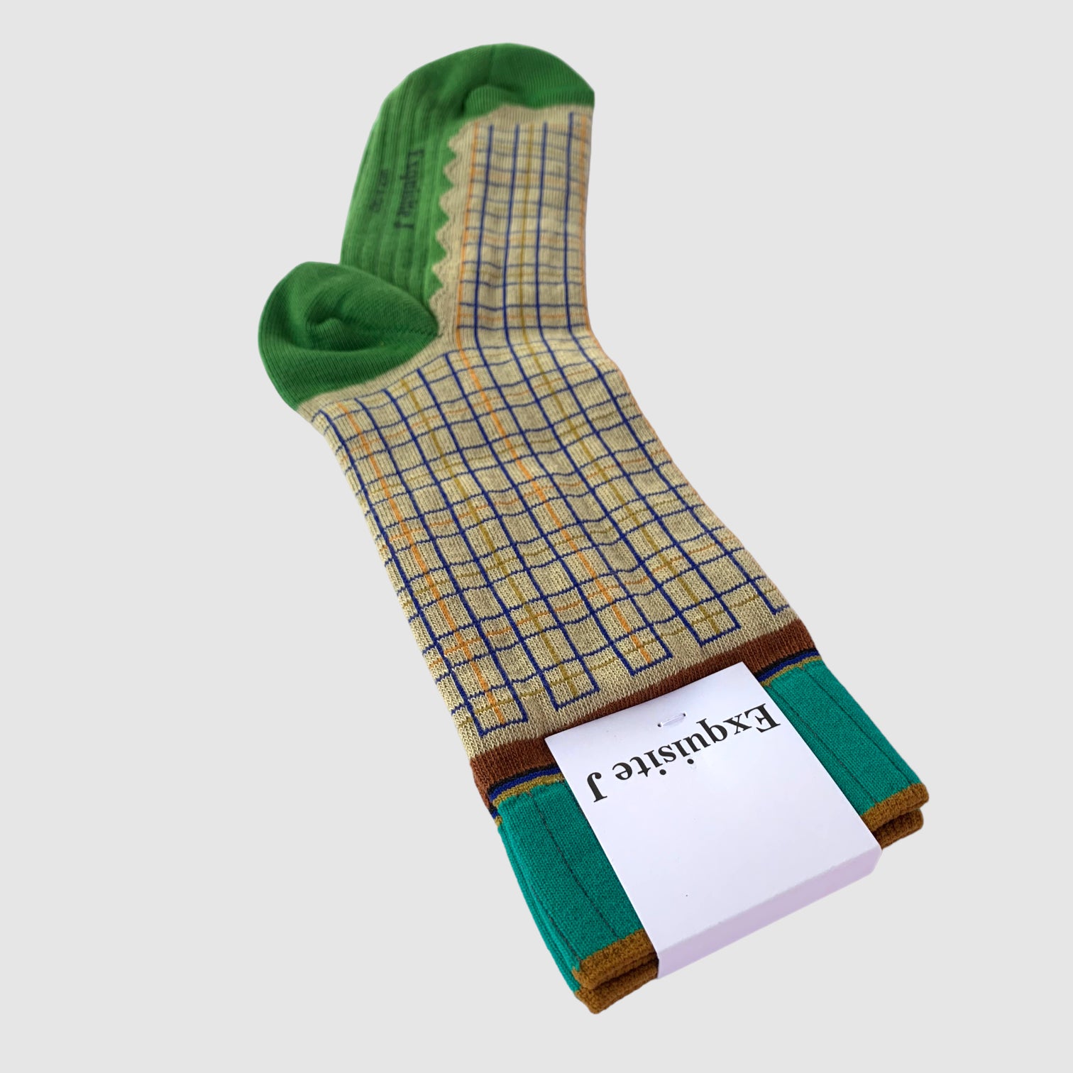 EXQUISITE J SOCKS // GRAPH NERD // GREEN + RED