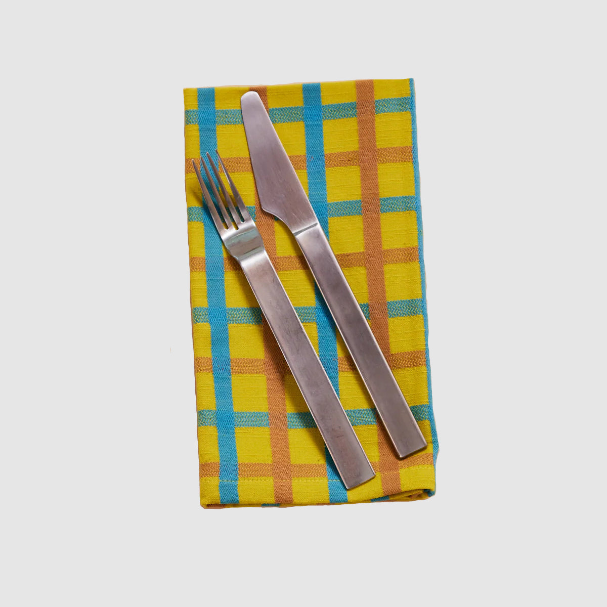 DUSEN DUSEN // WOVEN PLAID NAPKIN // YELLOW