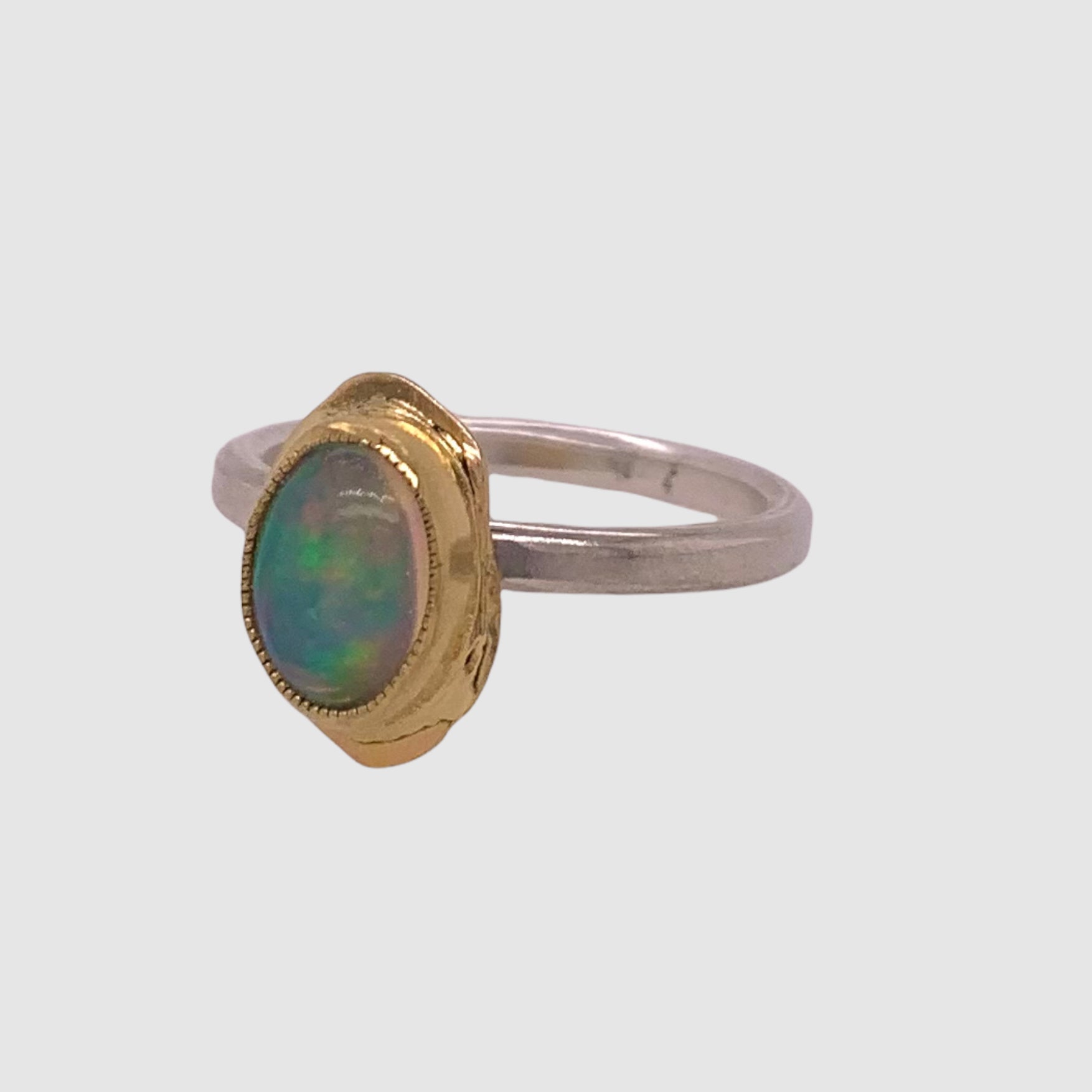 HEIRLOOM RING // SIMPLE // SILVER // GOLD // OPAL