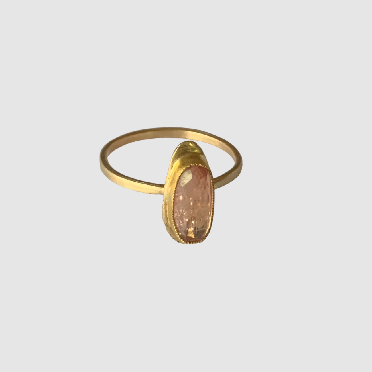 HEIRLOOM RING // SIMPLE // GOLD // SMALL  PRECIOUS TOPAZ