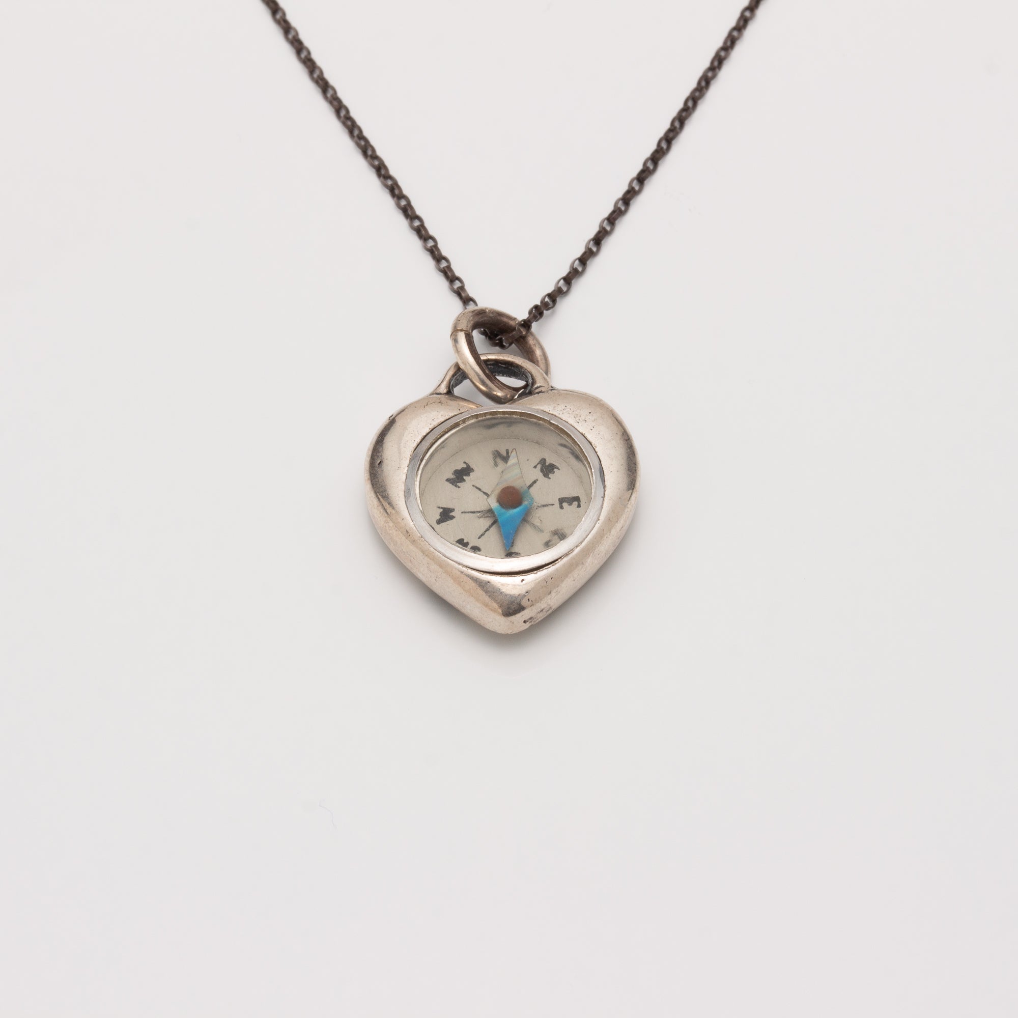 "MY HEART BELONGS IN TUCSON" // SILVER // COMPASS NECKLACE