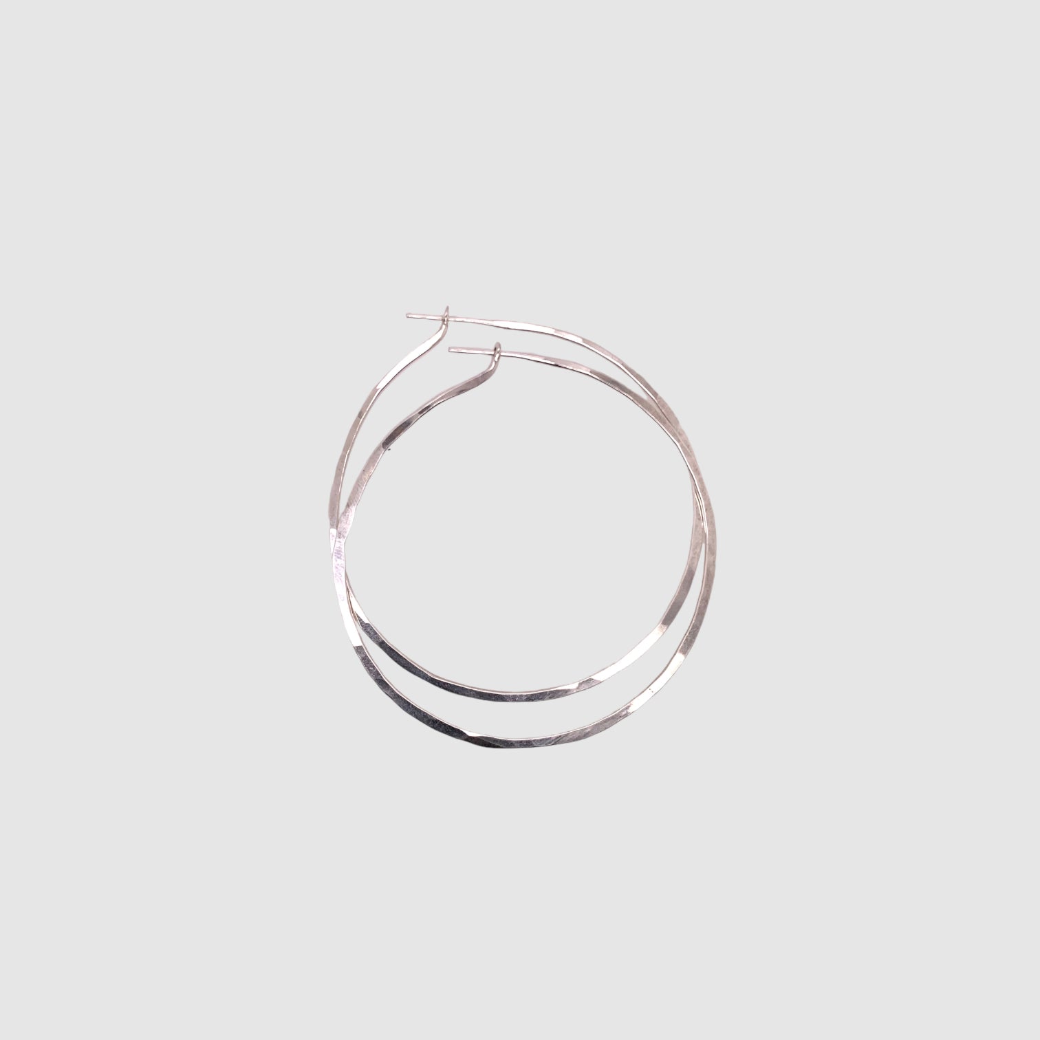HOOPS // XL // ROUND // SILVER