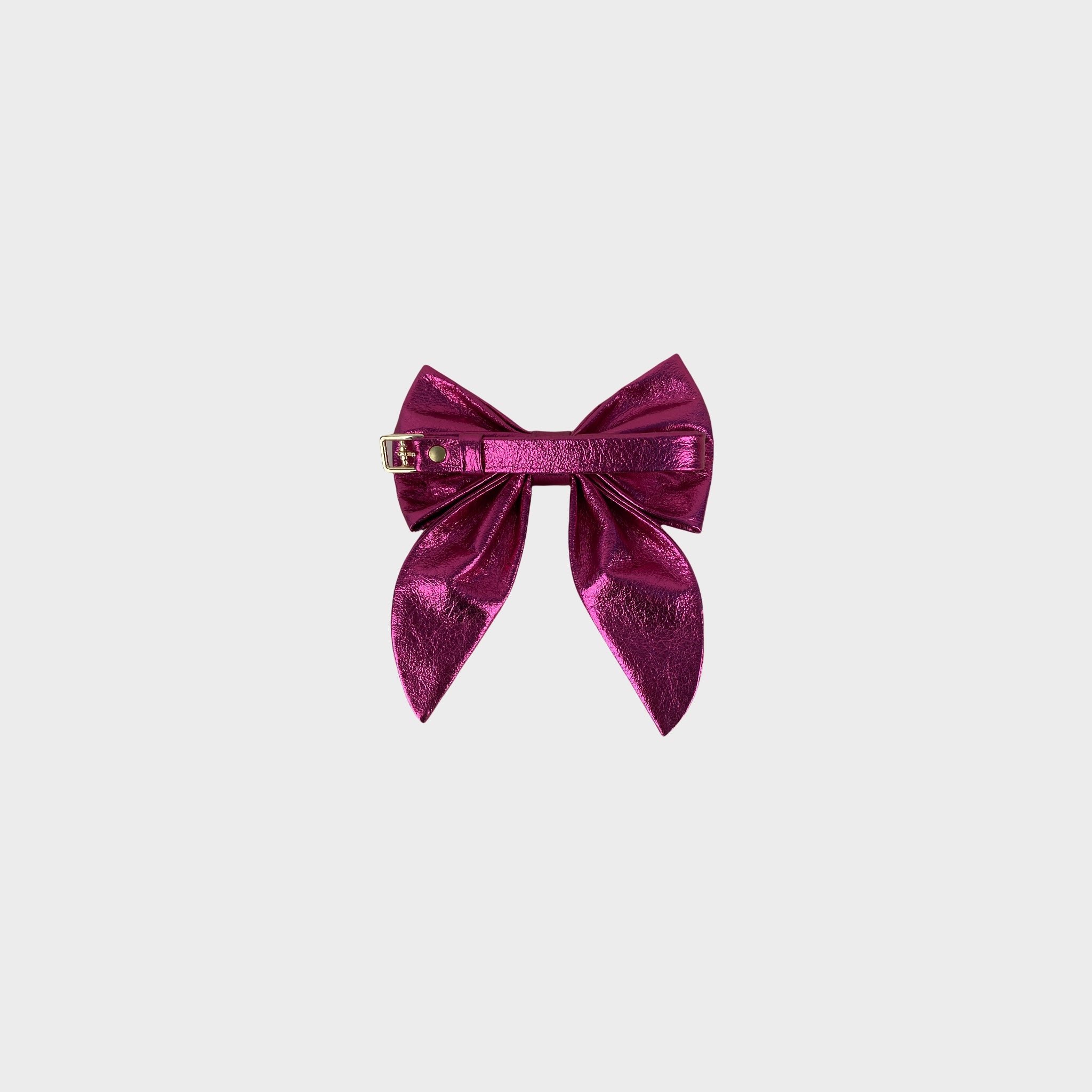 WINGED NECK BOW // WRONG PINK