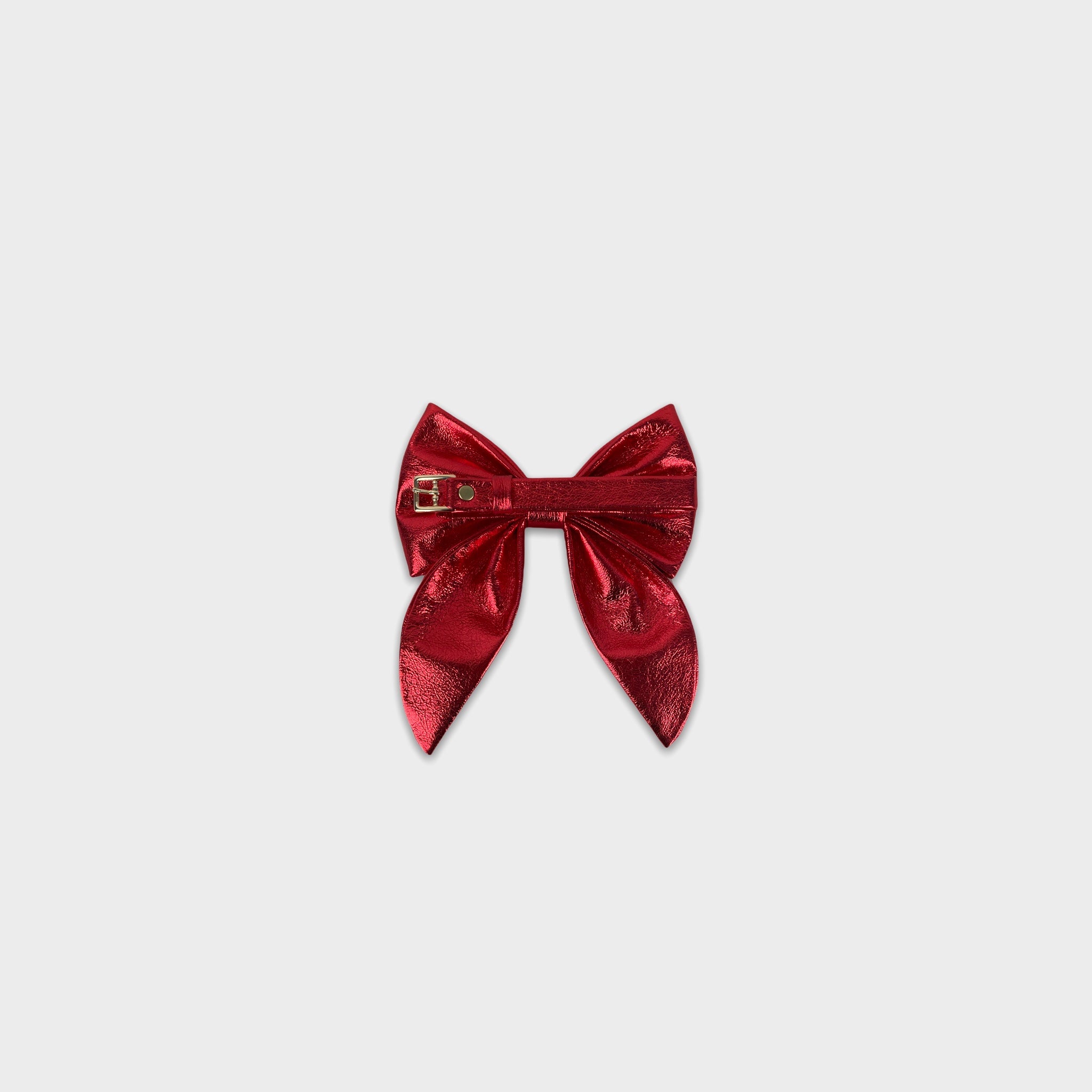 WINGED NECK BOW // PALMER RED